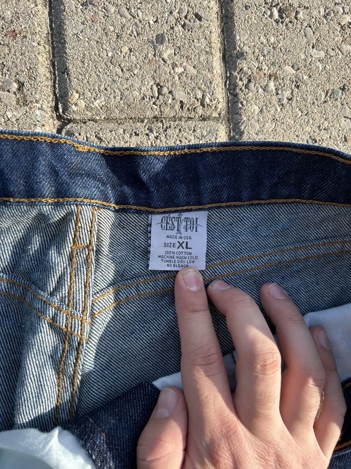 Vintage C’EST TOI Vintage Flared Denim Size US 36 / EU 52 - 4 Thumbnail