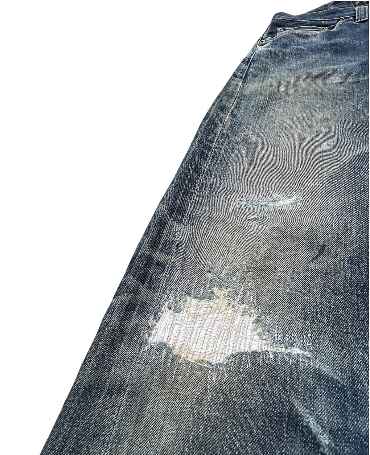 Levi's Vintage Levi’s 1998 201XX E 1937 Selvedge Distressed Denim Size US 30 / EU 46 - 11 Thumbnail