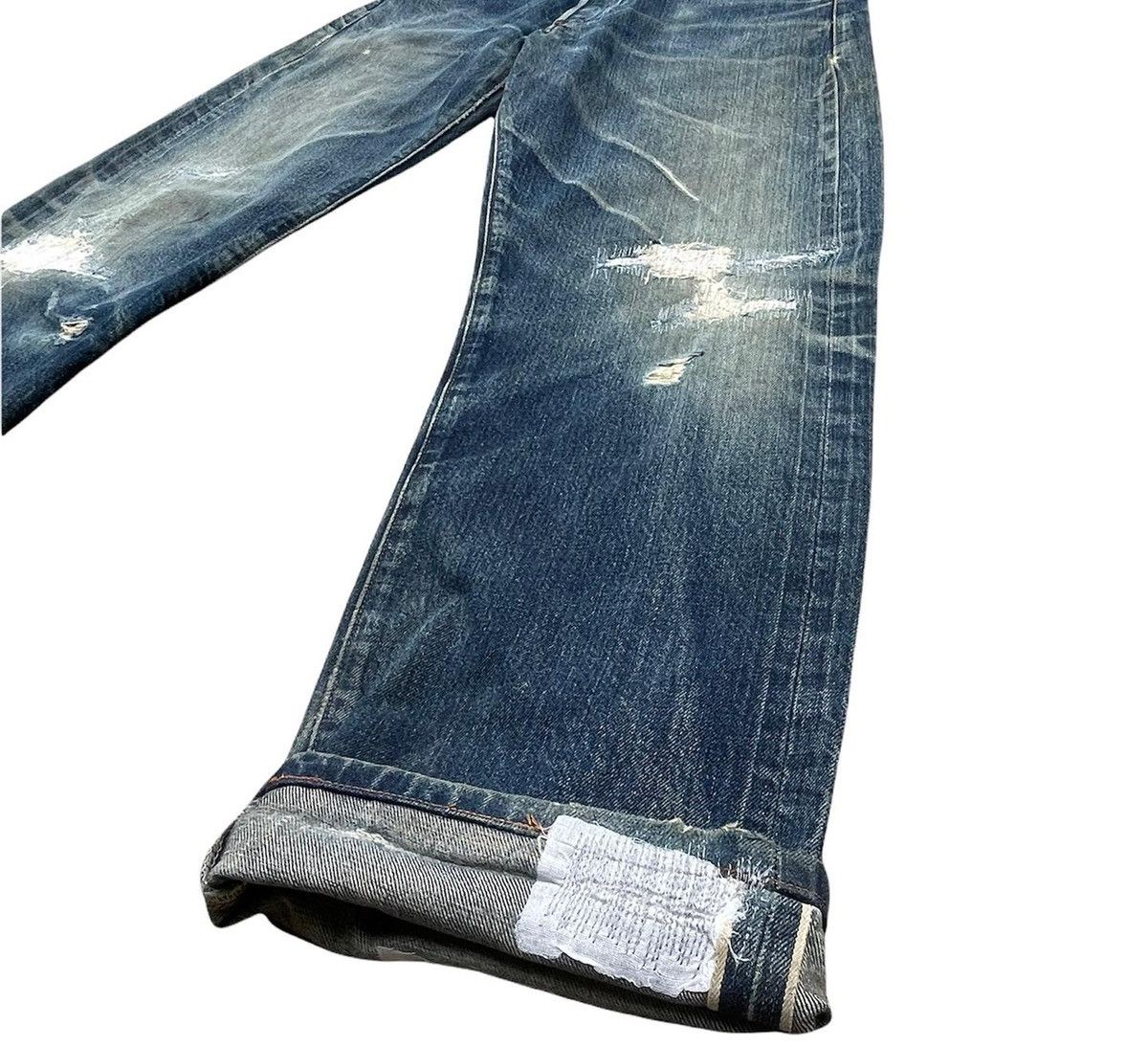 Levi's Vintage Levi’s 1998 201XX E 1937 Selvedge Distressed Denim Size US 30 / EU 46 - 2 Thumbnail