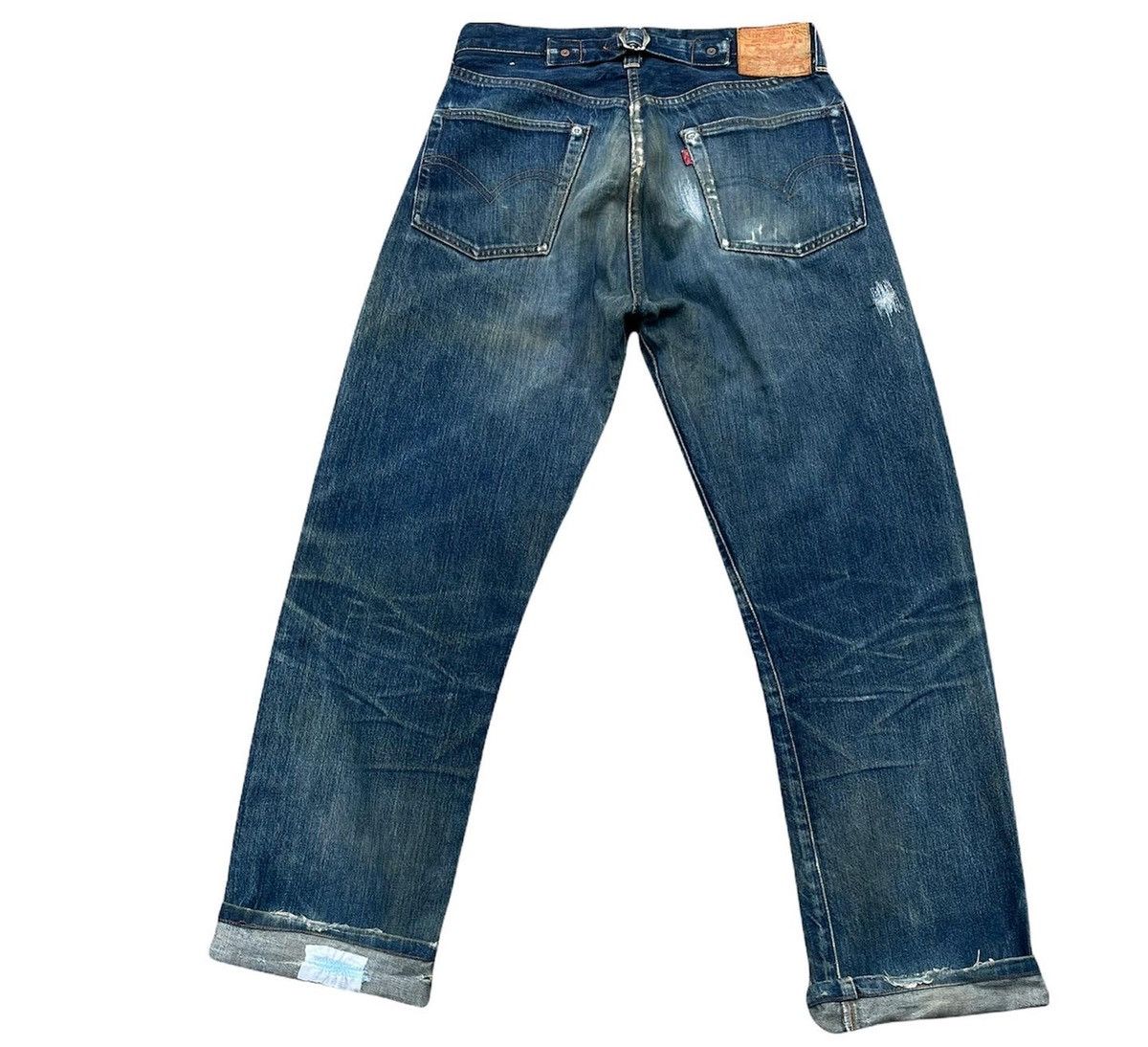 Levi's Vintage Levi’s 1998 201XX E 1937 Selvedge Distressed Denim Size US 30 / EU 46 - 4 Thumbnail