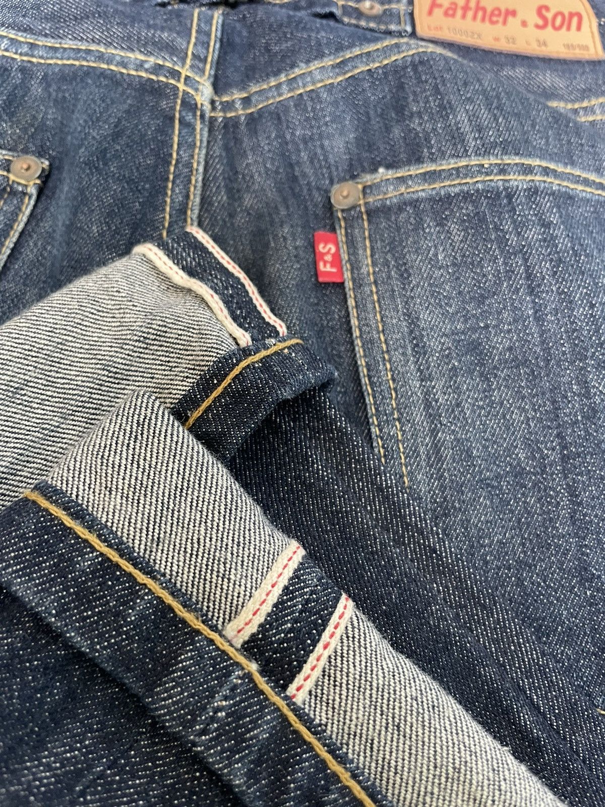 Japanese Brand Father & Son Selvedge Redline Denim Size US 32 / EU 48 - 21 Thumbnail