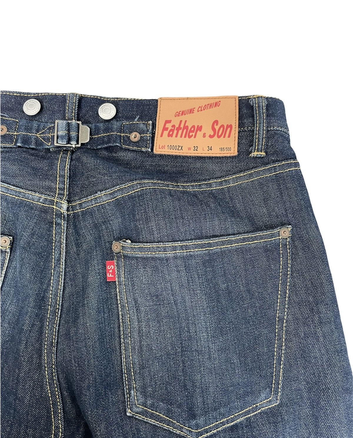 Japanese Brand Father & Son Selvedge Redline Denim Size US 32 / EU 48 - 10 Thumbnail
