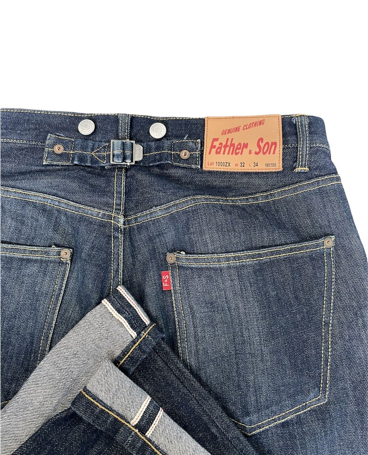 Japanese Brand Father & Son Selvedge Redline Denim Size US 32 / EU 48 - 11 Thumbnail