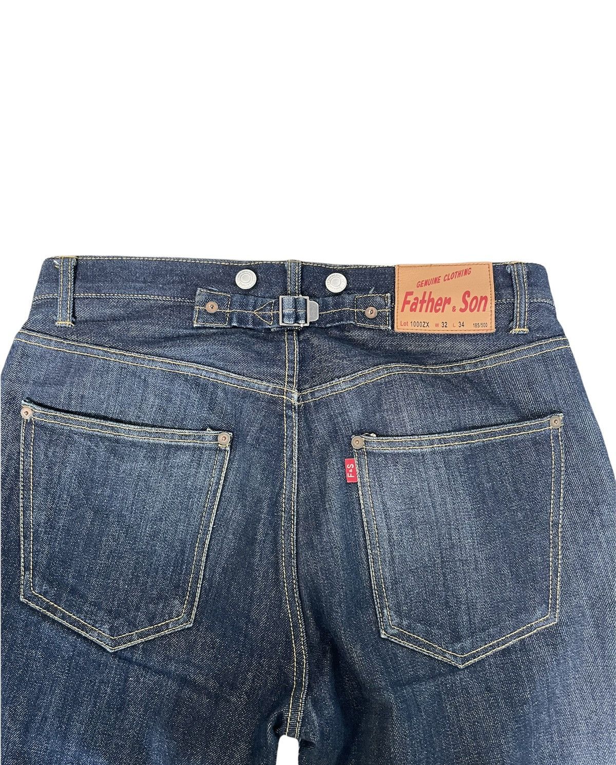 Japanese Brand Father & Son Selvedge Redline Denim Size US 32 / EU 48 - 9 Thumbnail