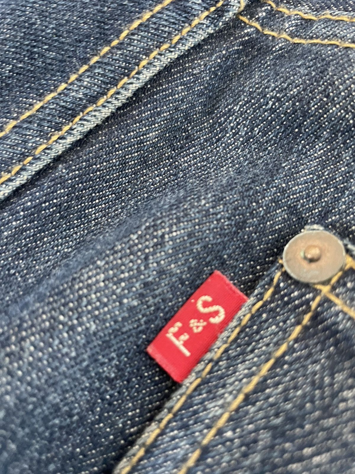 Japanese Brand Father & Son Selvedge Redline Denim Size US 32 / EU 48 - 19 Thumbnail