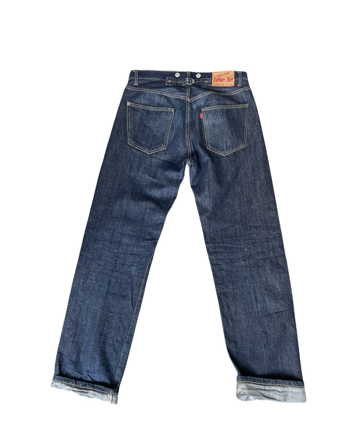 Japanese Brand Father & Son Selvedge Redline Denim Size US 32 / EU 48 - 7 Thumbnail