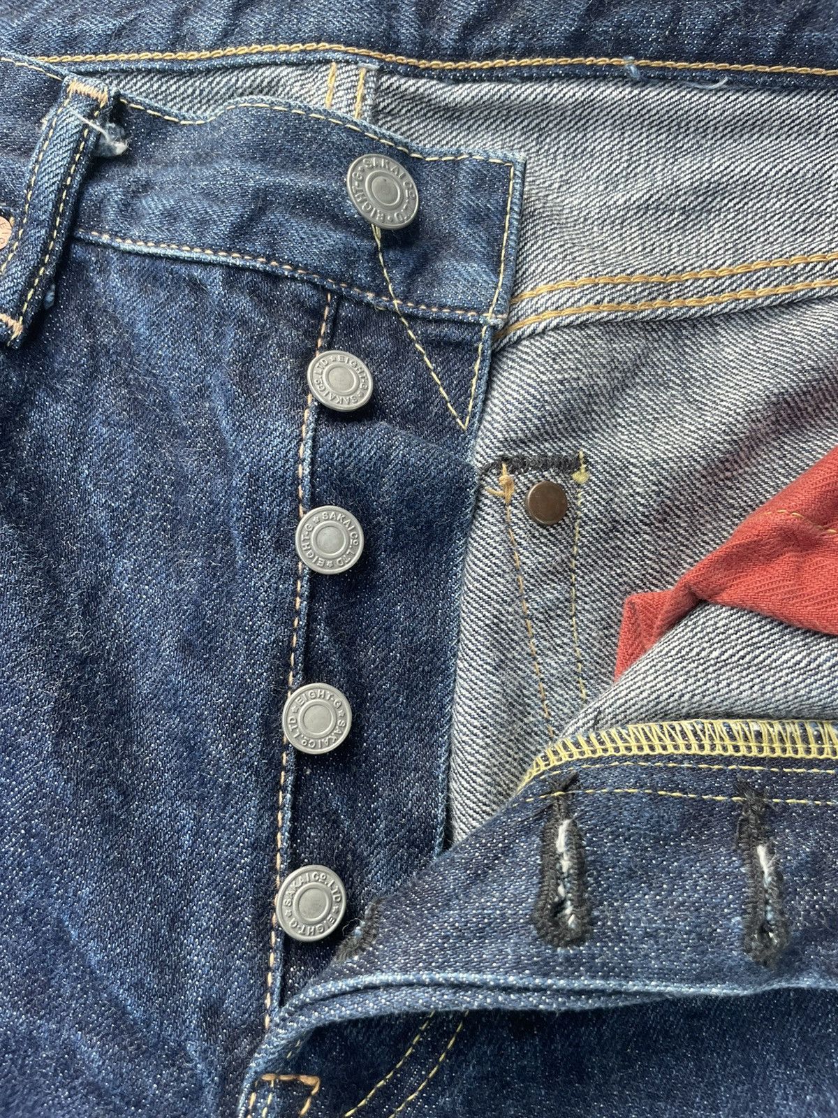 EIGHT-G Vintage Eight G Selvedge Denim Size US 31 - 20 Thumbnail