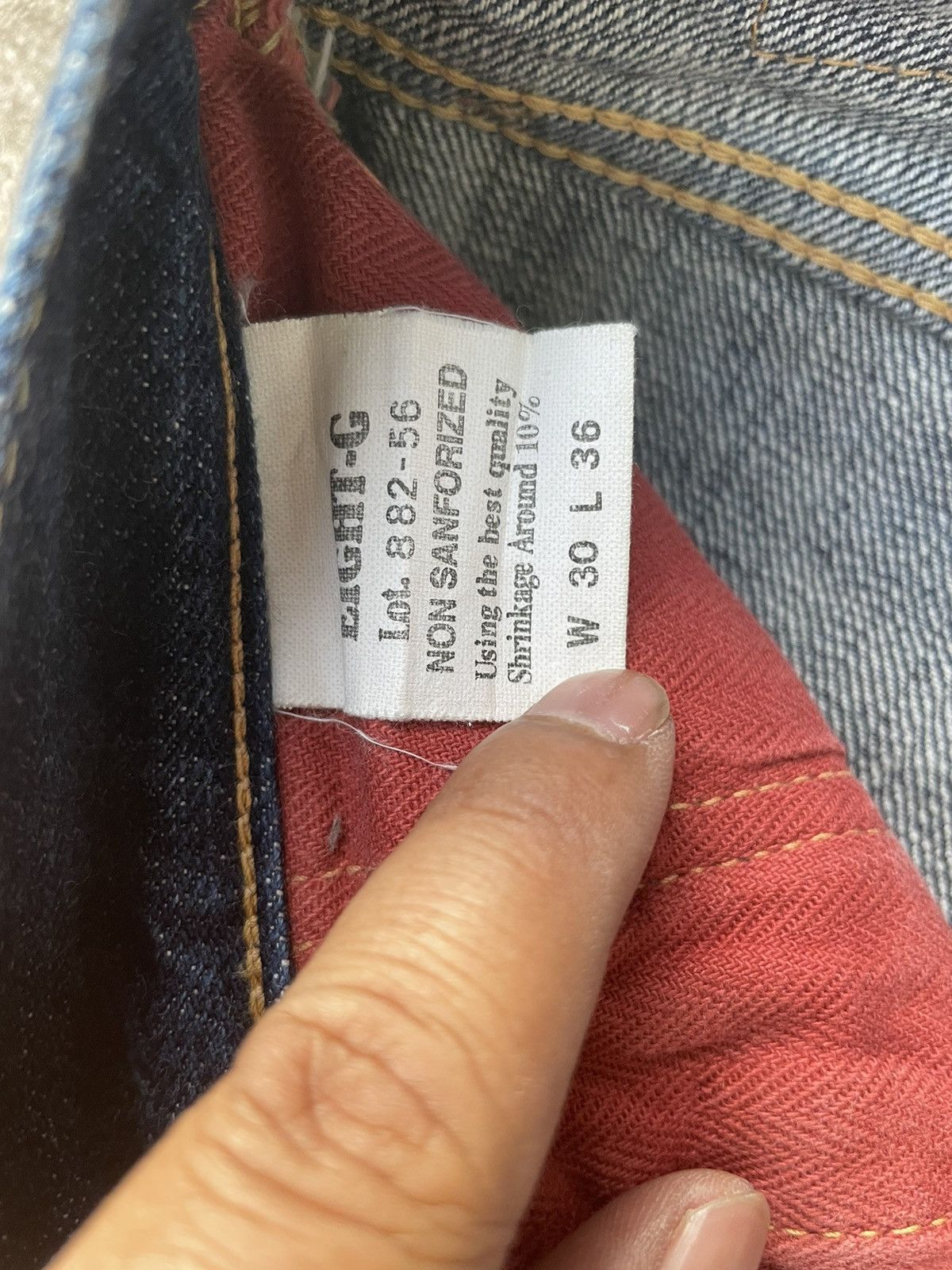 EIGHT-G Vintage Eight G Selvedge Denim Size US 31 - 16 Thumbnail