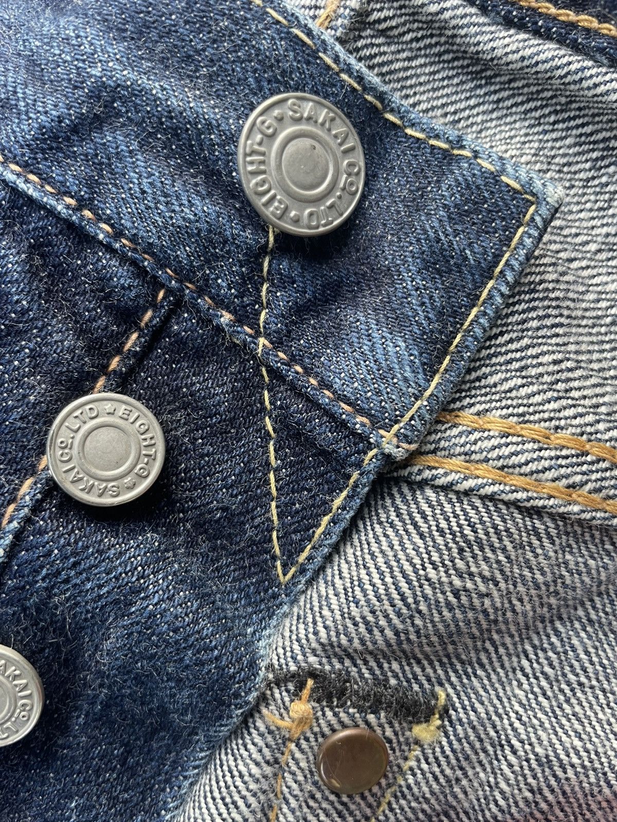 EIGHT-G Vintage Eight G Selvedge Denim Size US 31 - 19 Thumbnail