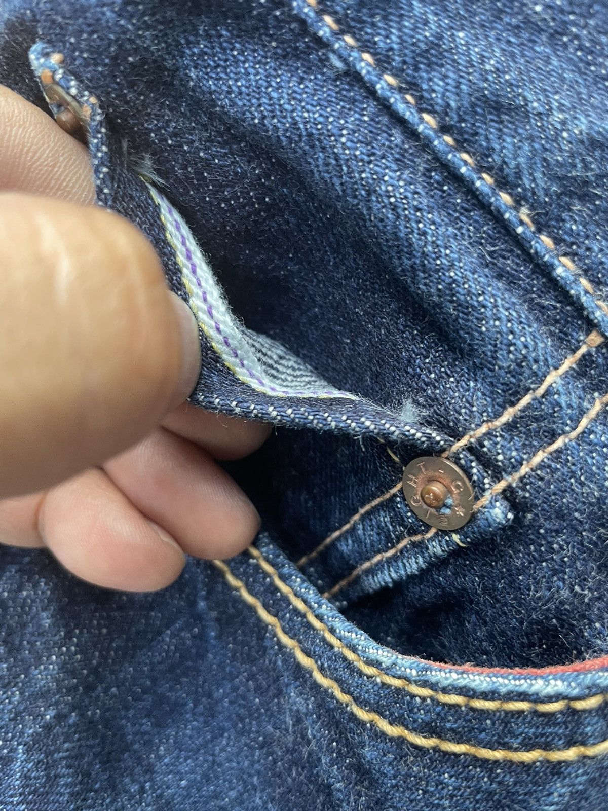 EIGHT-G Vintage Eight G Selvedge Denim Size US 31 - 18 Thumbnail
