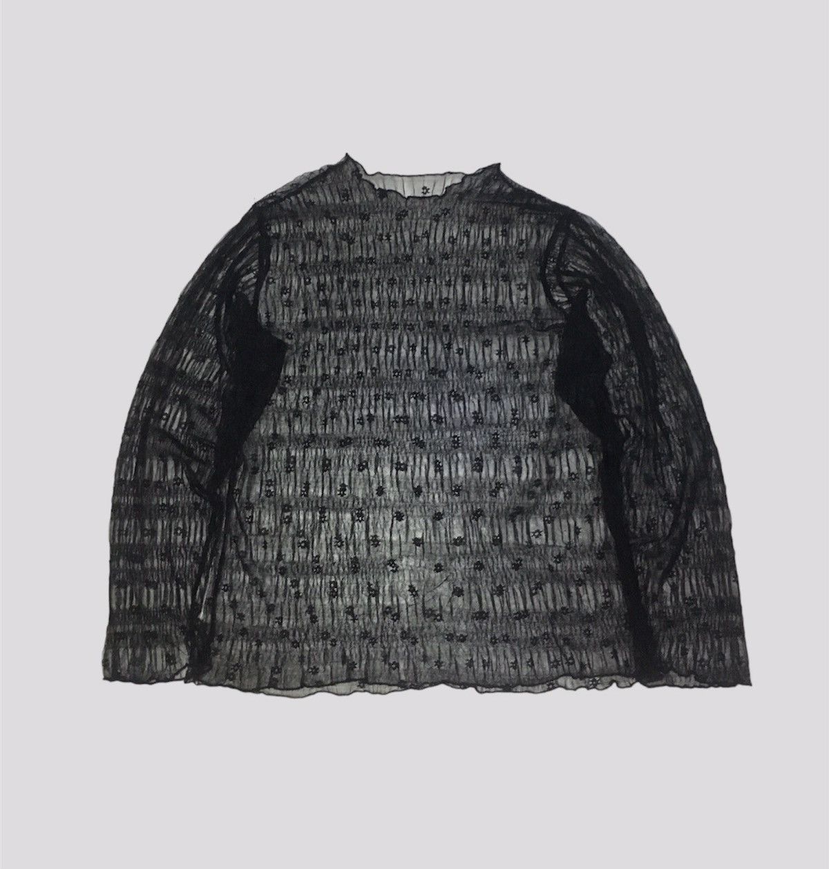 20471120 1990s Uknown - Longsleve Fishnet Top Size US M / EU 48-50 / 2 - 1 Thumbnail