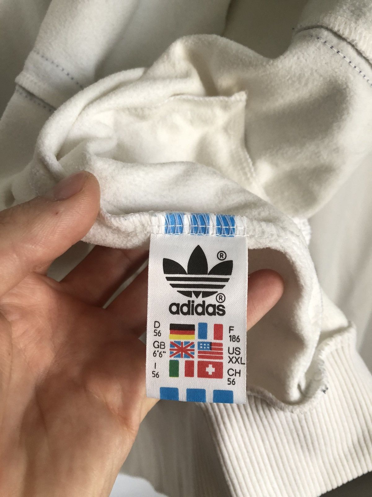 Adidas × Vintage 90s Vintage Mens Adidas Tracksuit Windbreaker Jacket Size US XL / EU 56 / 4 - 10 Thumbnail