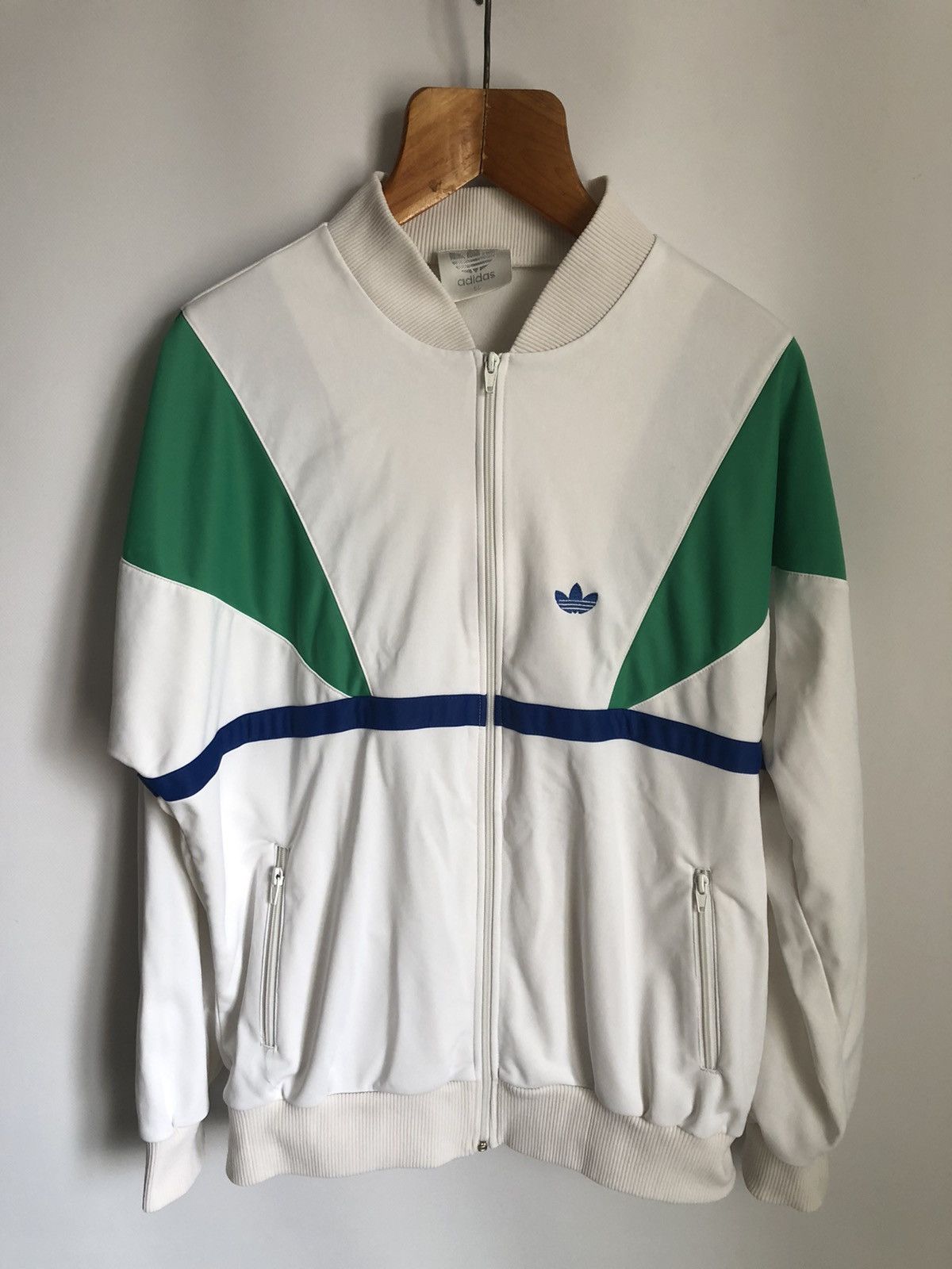 Adidas × Vintage 90s Vintage Mens Adidas Tracksuit Windbreaker Jacket Size US XL / EU 56 / 4 - 4 Thumbnail