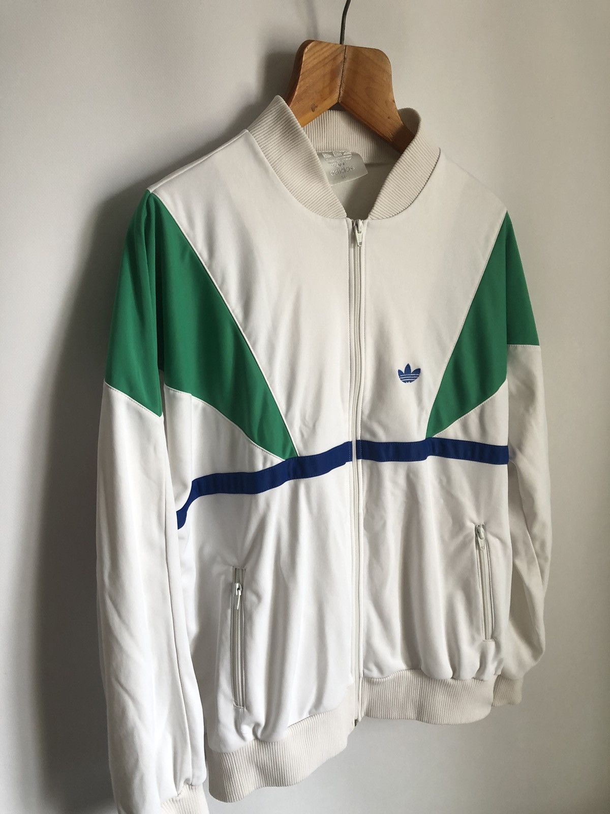 Adidas × Vintage 90s Vintage Mens Adidas Tracksuit Windbreaker Jacket Size US XL / EU 56 / 4 - 2 Thumbnail
