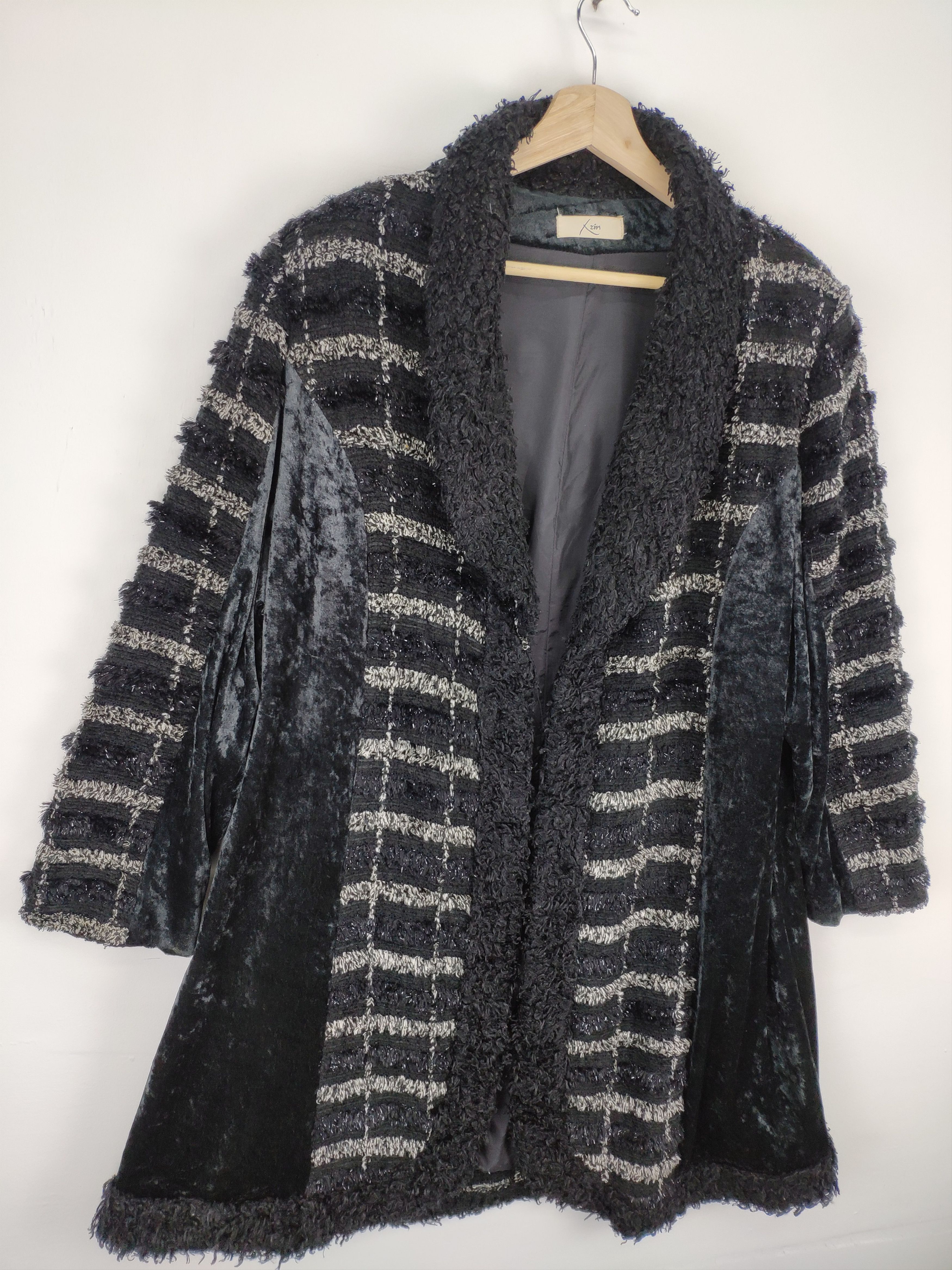 Japanese Brand × Vintage OFFER💥 Vintage Wool Cardigan Dress Gown Inspired Chanel Size M / US 6-8 / IT 42-44 - 3 Thumbnail