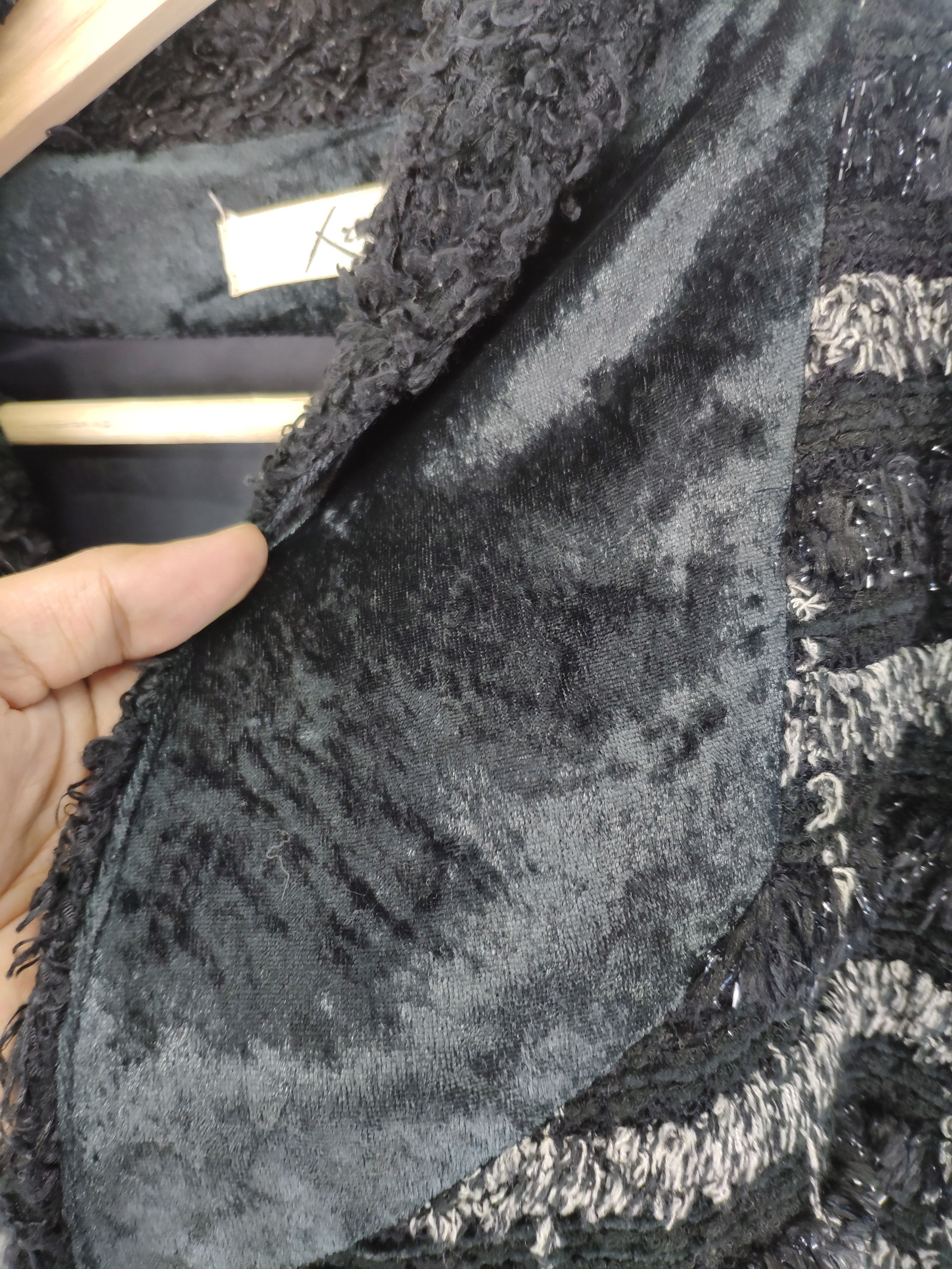 Japanese Brand × Vintage OFFER💥 Vintage Wool Cardigan Dress Gown Inspired Chanel Size M / US 6-8 / IT 42-44 - 9 Thumbnail