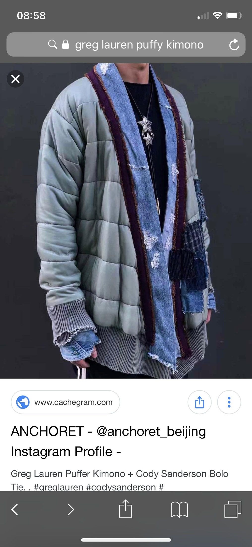 Greg Lauren Greg Lauren puffy kimono Size US L / EU 52-54 / 3 - 6 Thumbnail