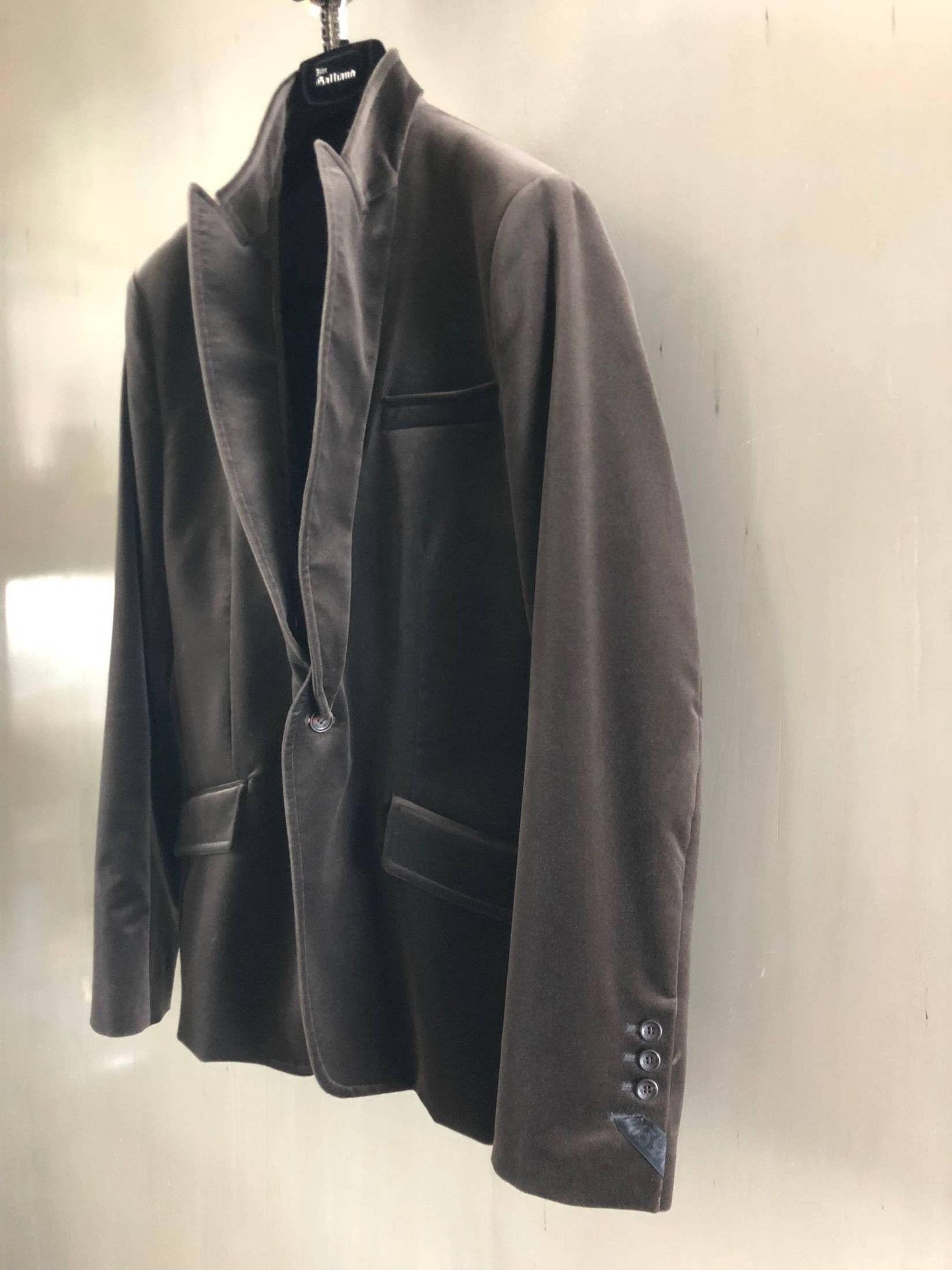 John Galliano NEW** Bronze/brown detached collar Blazer Size 52S - 8 Thumbnail