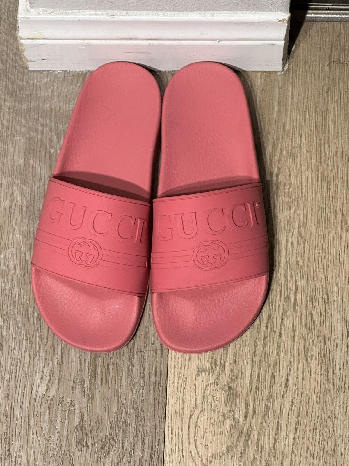 Rare Vintage Pink Gucci Slides