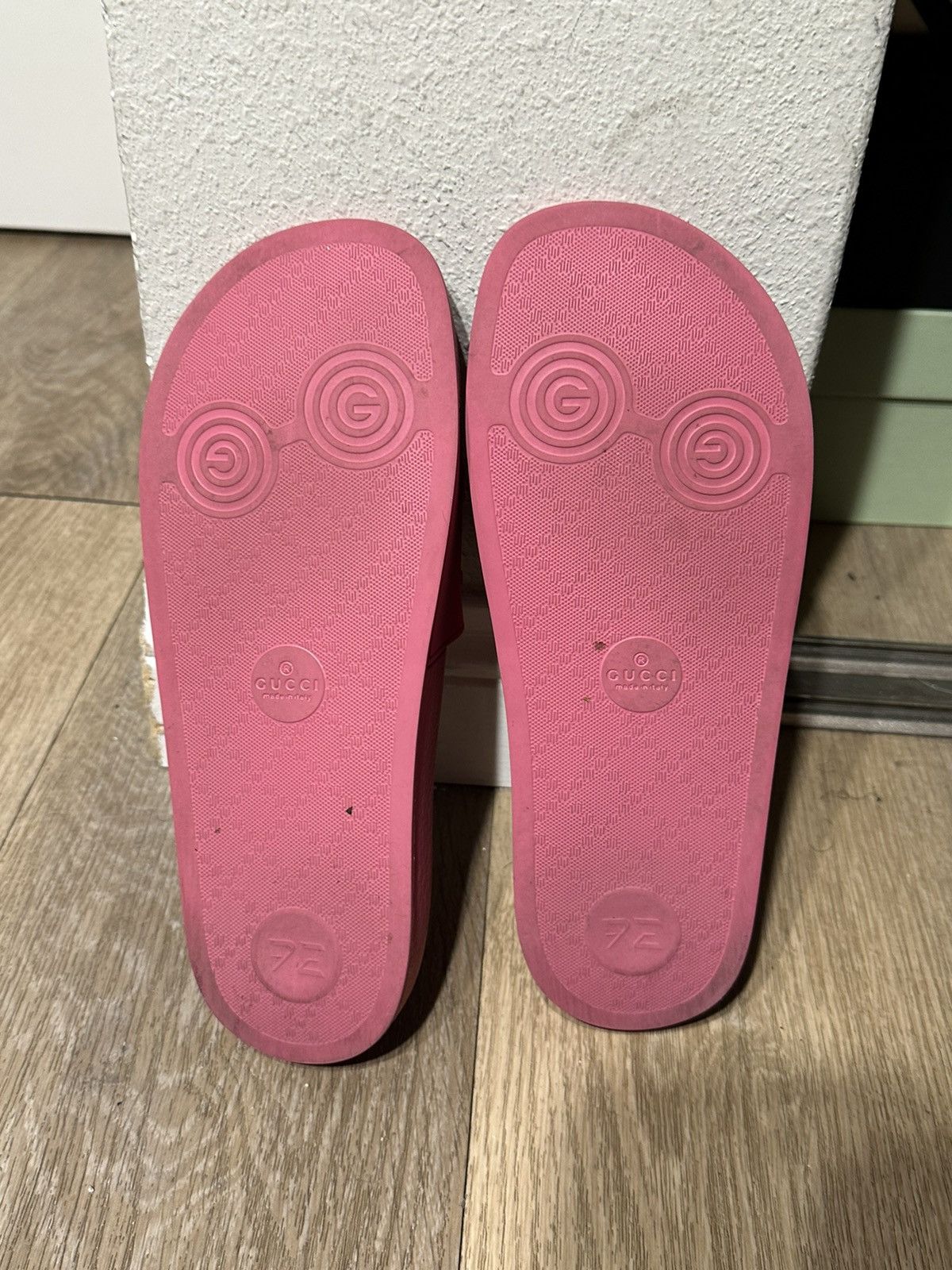 Rare Vintage Pink Gucci Slides