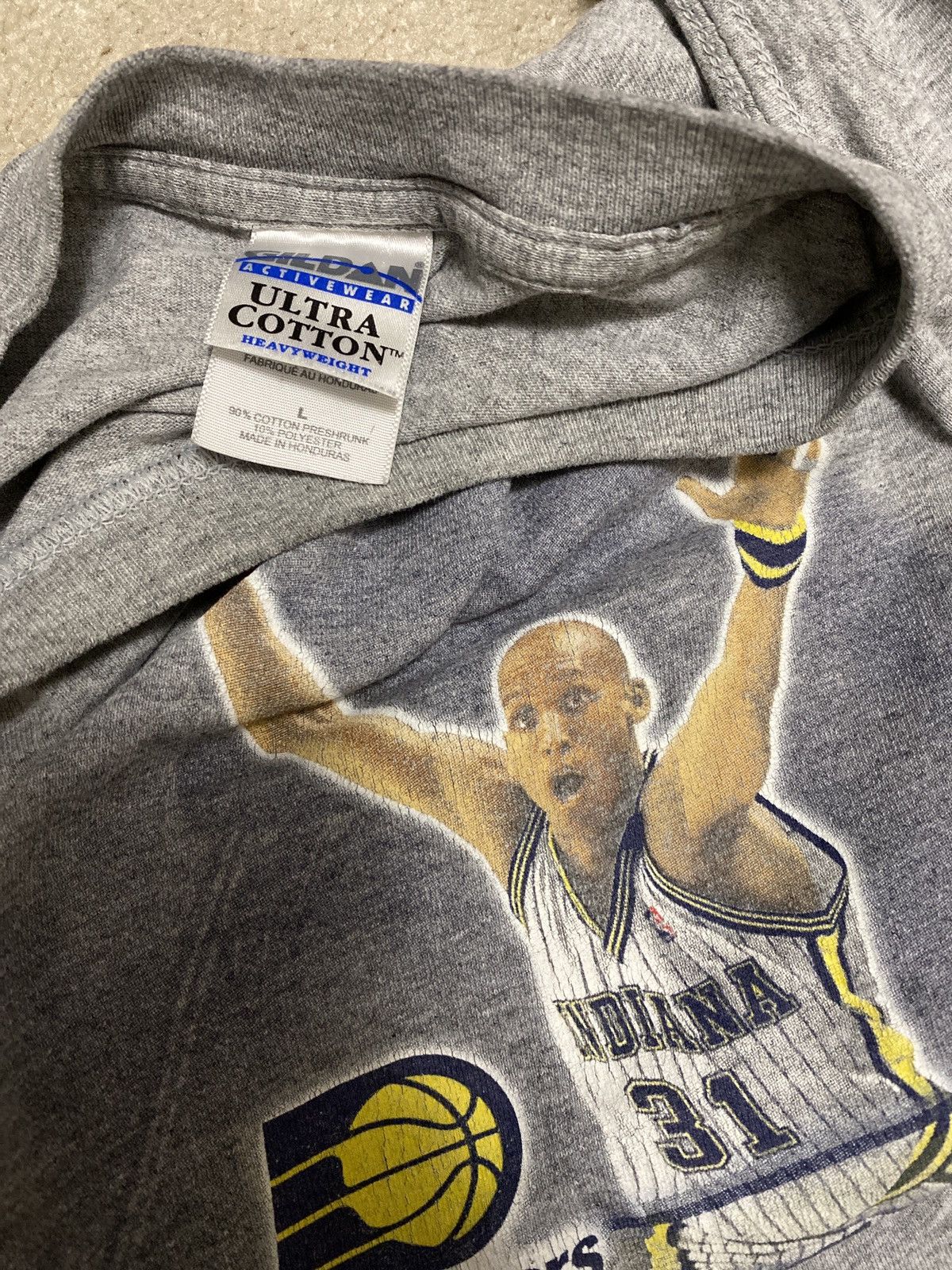 NBA Vintage Y2K Reggie Miller Indiana Pacers NBA 2005 Playoffs Size US L / EU 52-54 / 3 - 3 Thumbnail