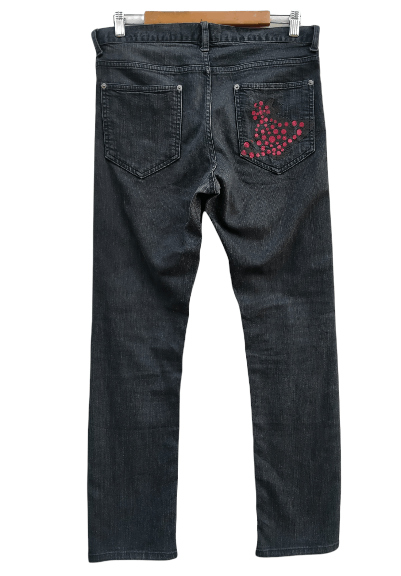 Vivienne Westwood Vtg Vivienne Westwood Man Black Distressed Denim Jeans Size US 31 - 3 Thumbnail