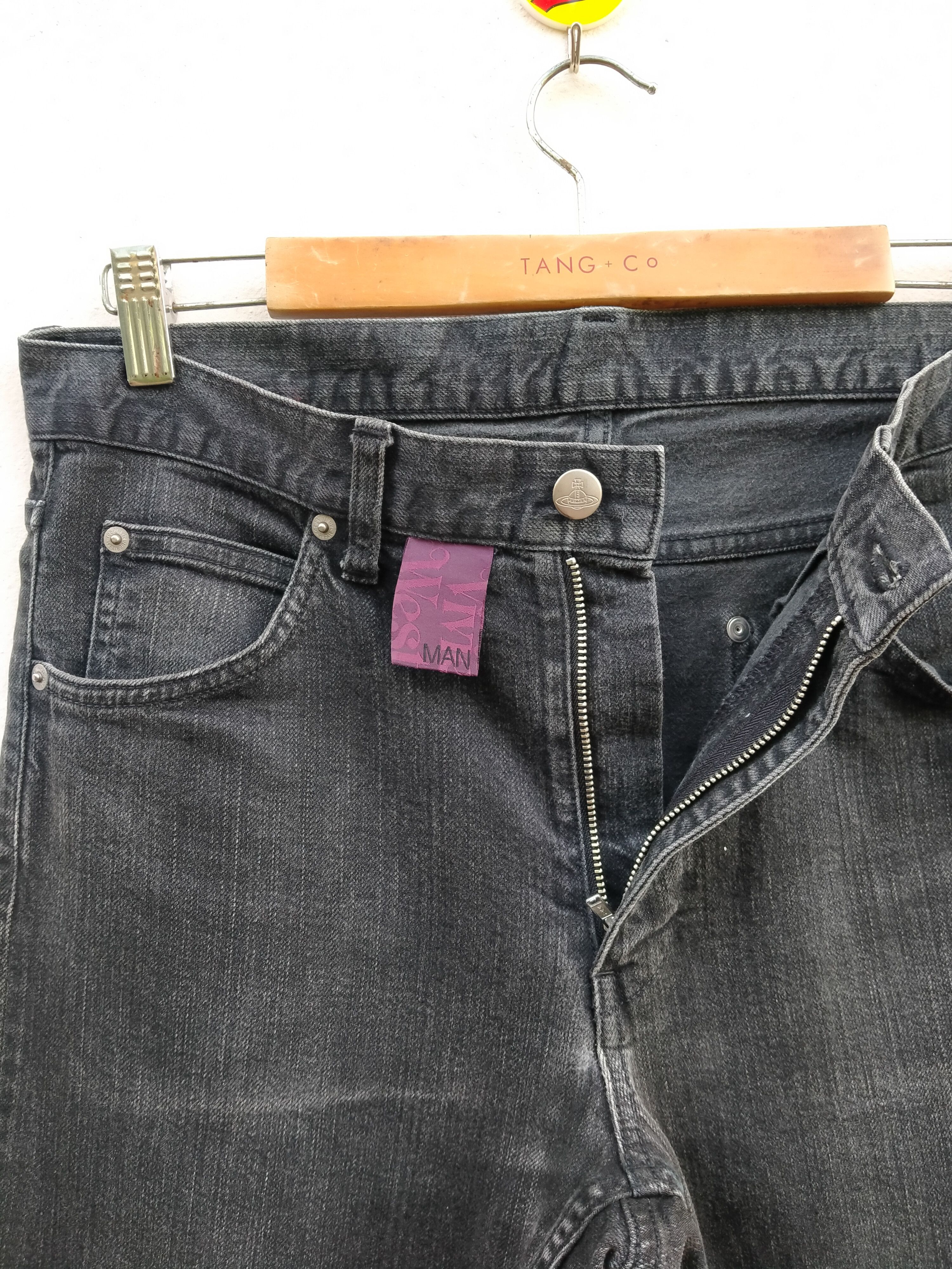 Vivienne Westwood Vtg Vivienne Westwood Man Black Distressed Denim Jeans Size US 31 - 4 Thumbnail