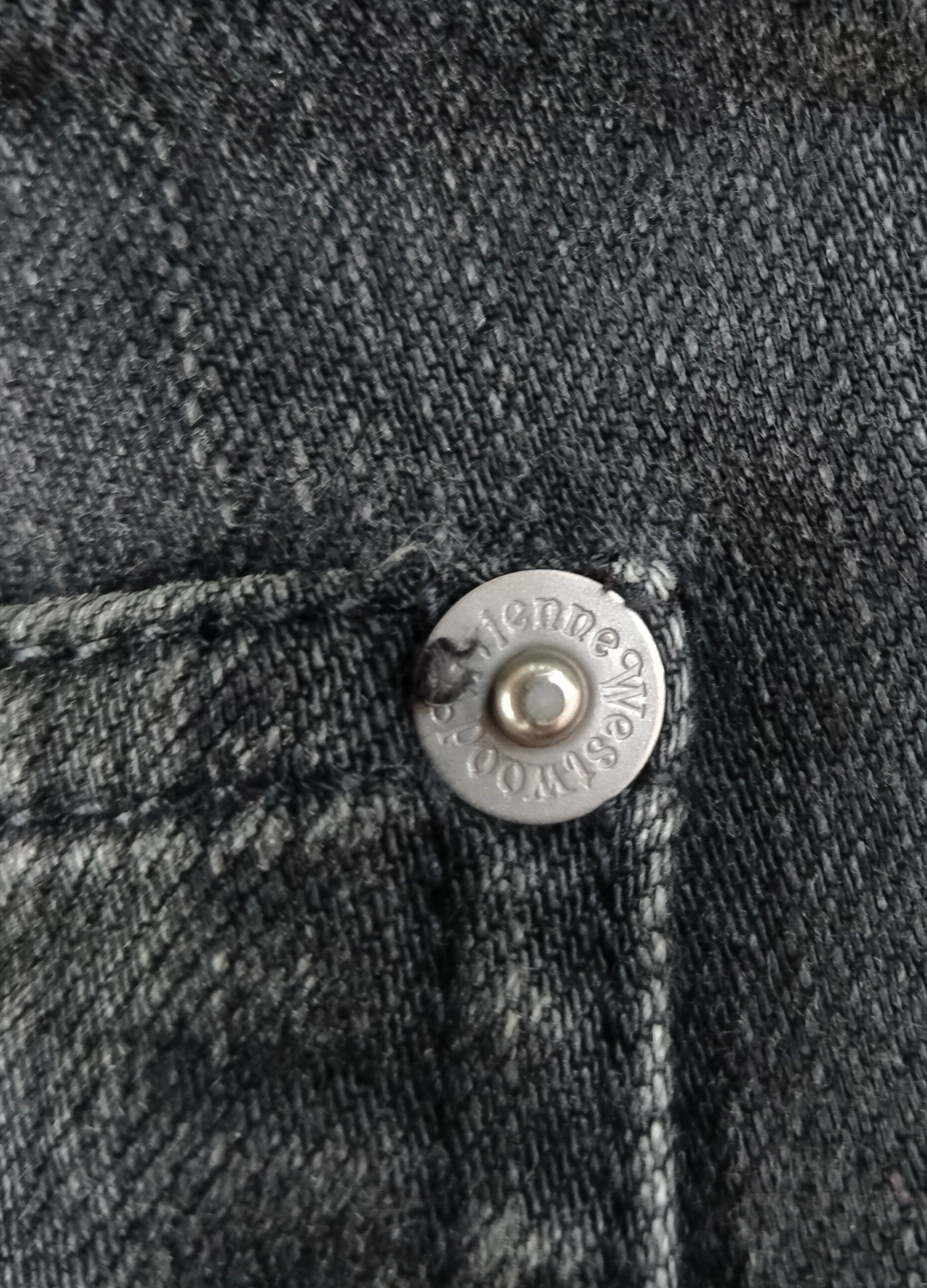 Vivienne Westwood Vtg Vivienne Westwood Man Black Distressed Denim Jeans Size US 31 - 18 Thumbnail