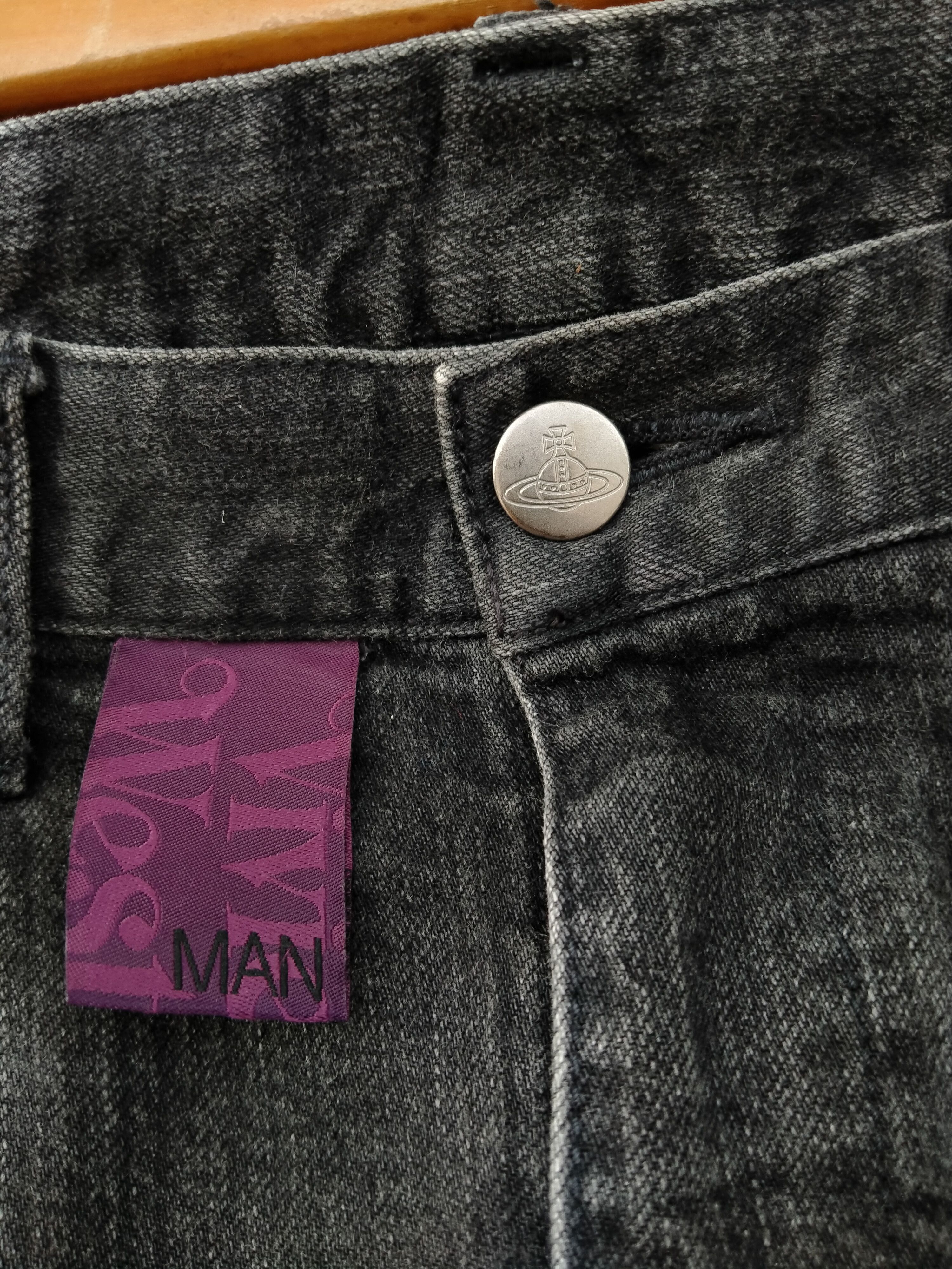 Vivienne Westwood Vtg Vivienne Westwood Man Black Distressed Denim Jeans Size US 31 - 19 Thumbnail