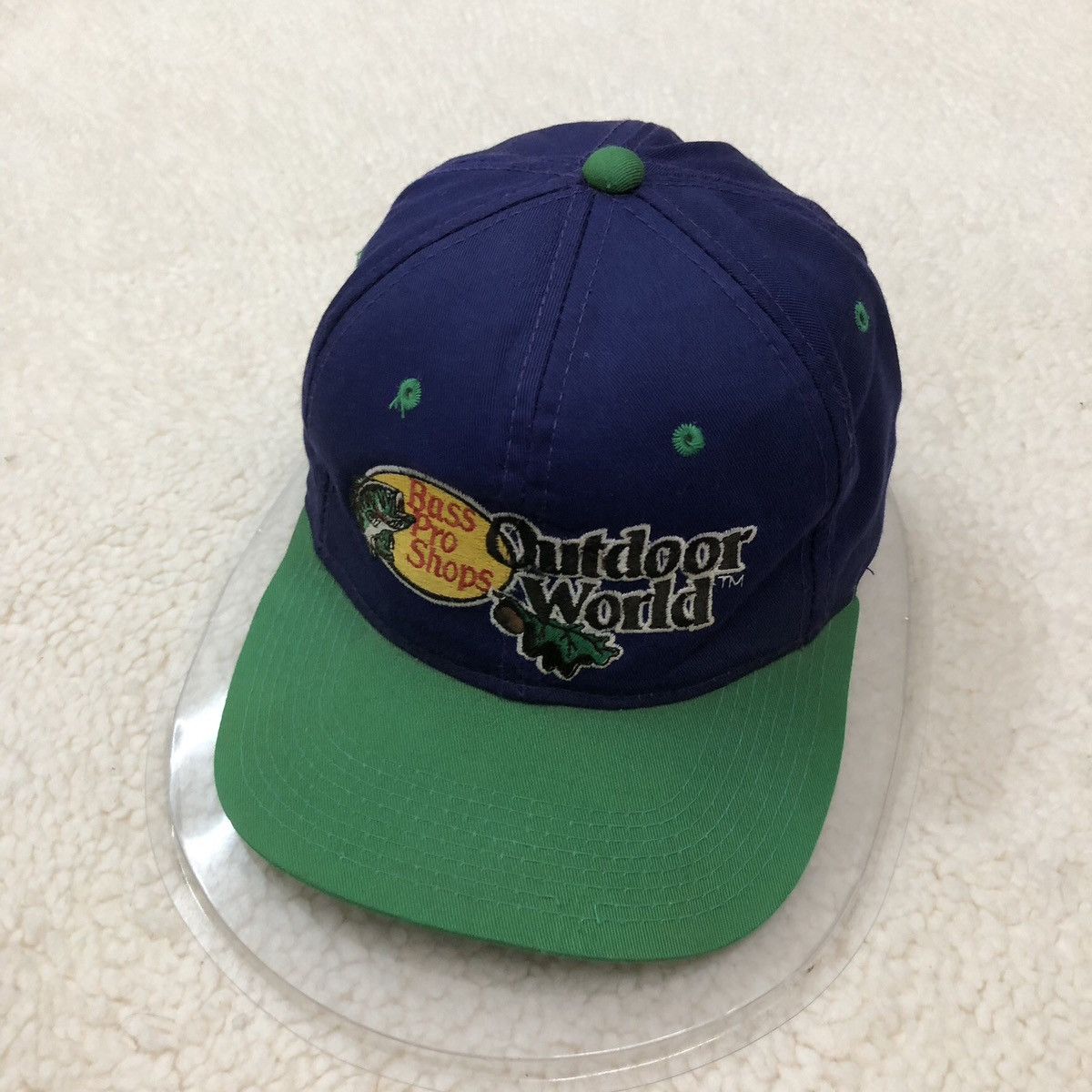 Vintage Rare Bass Pro Shops Outdoor World Hat