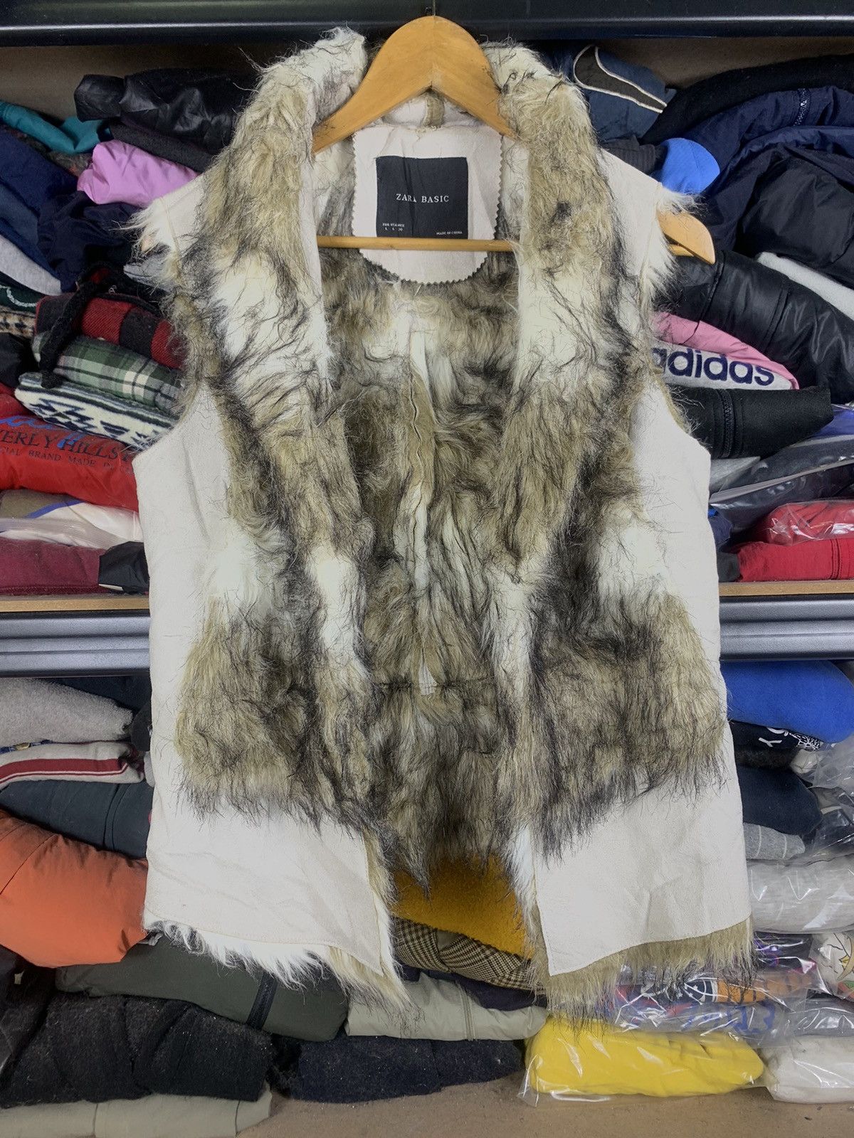 Avant Garde Japanese Brand Vintage Vintage Faux Fur Cardigan Vest Zara Grailed