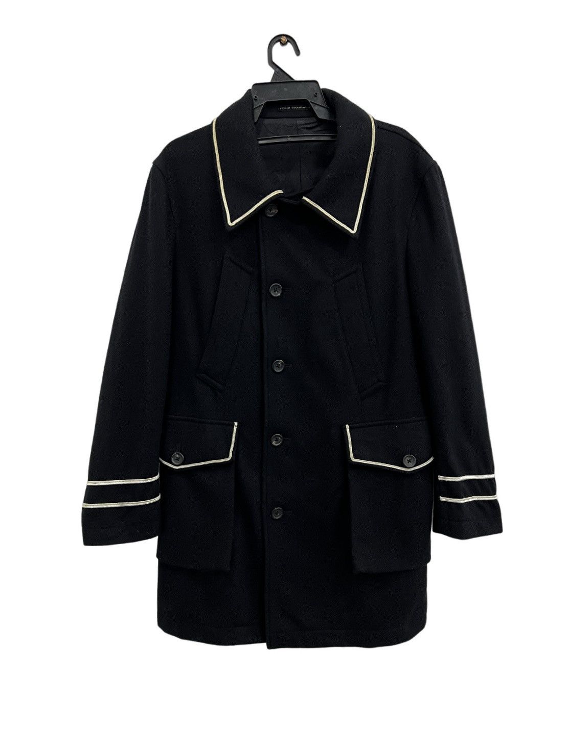 Yohji Yamamoto Yohji Yamamoto Y’s Wool Military Coat – Japan Made – Size 3 Size US M / EU 48-50 / 2 - 1 Thumbnail