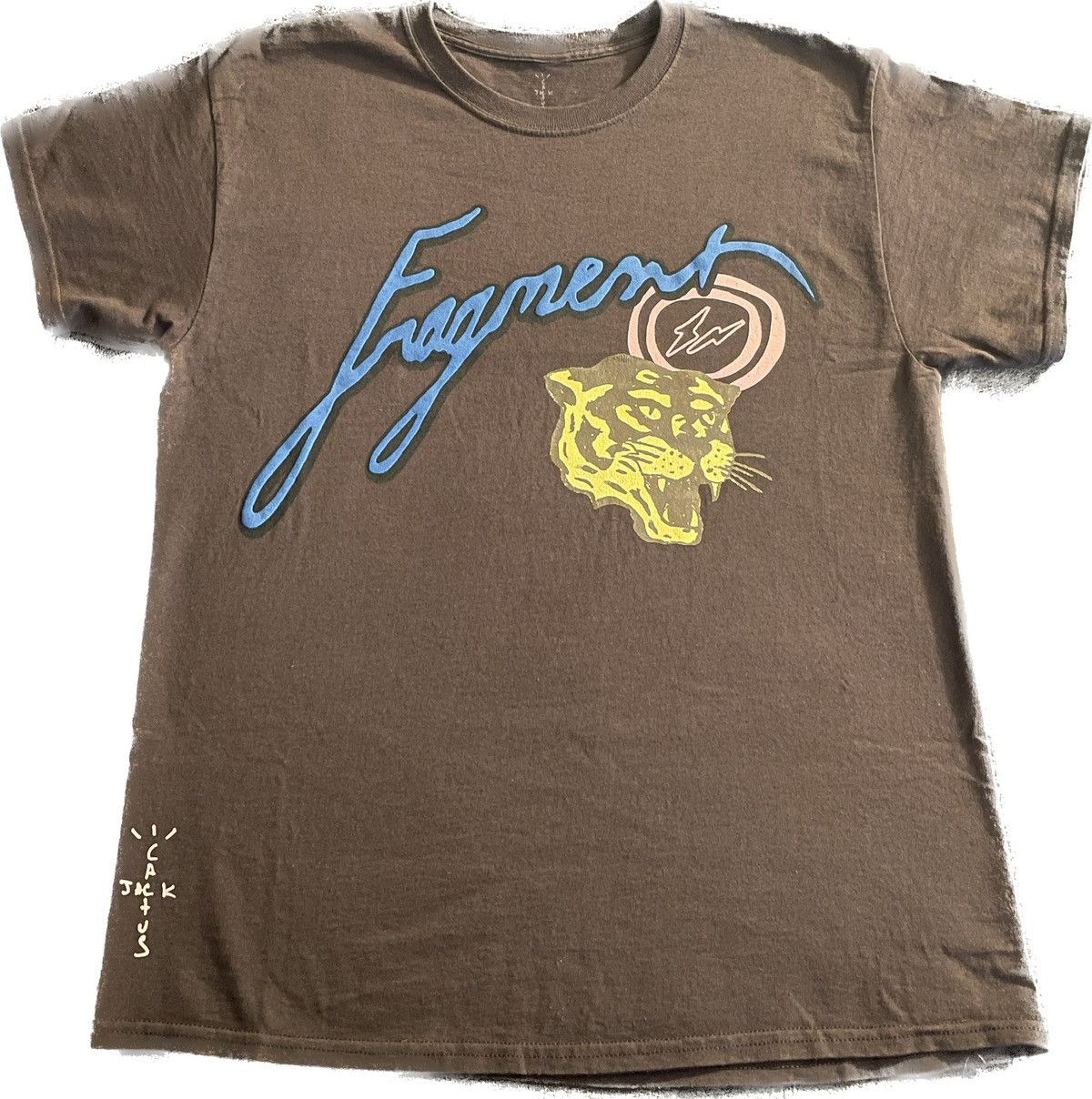 Travis Scott Cactus Jack For Fragment Icons Tee Brown Men's - SS21 - US