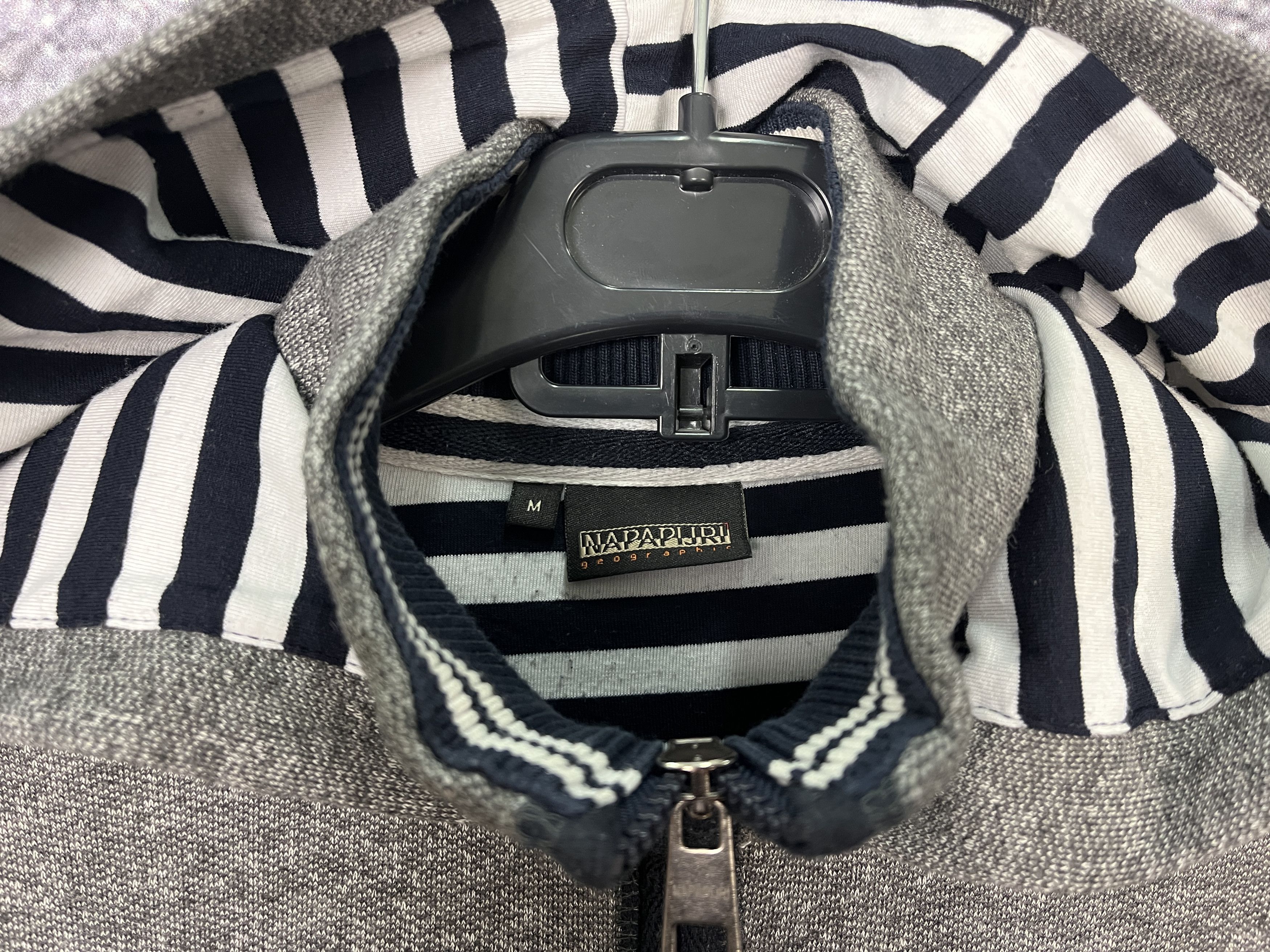 Napapijri Men’s Napapijri Full Zip Hoodie Outdoor Trekking Size M Size US M / EU 48-50 / 2 - 7 Thumbnail