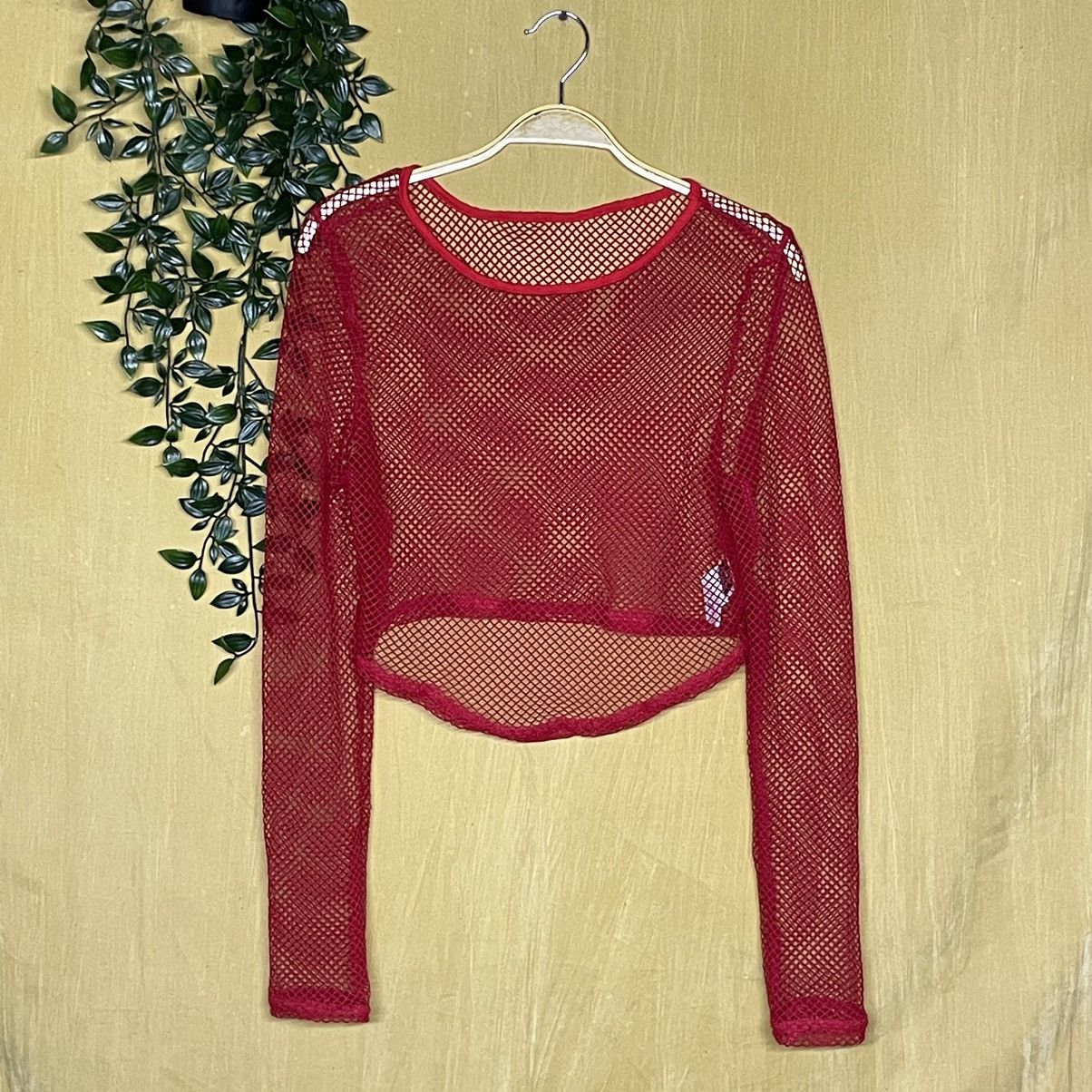 Shein mesh crop top