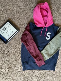 Supreme s clearance logo colorblocked hooded