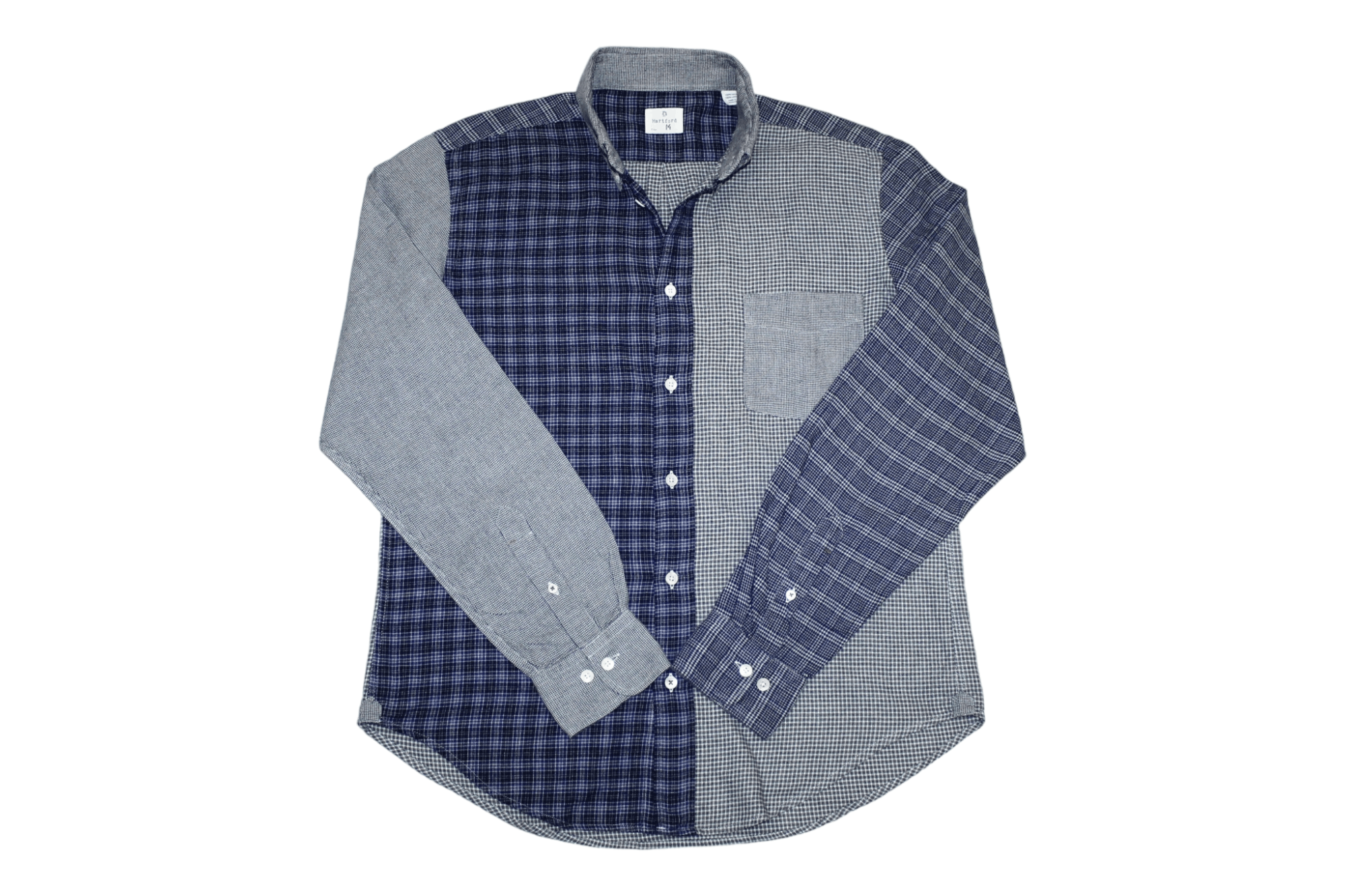 Hartford Vtg Hartford Button Down Panel Checkered Flannel Shirt Size US M / EU 48-50 / 2 - 1 Thumbnail