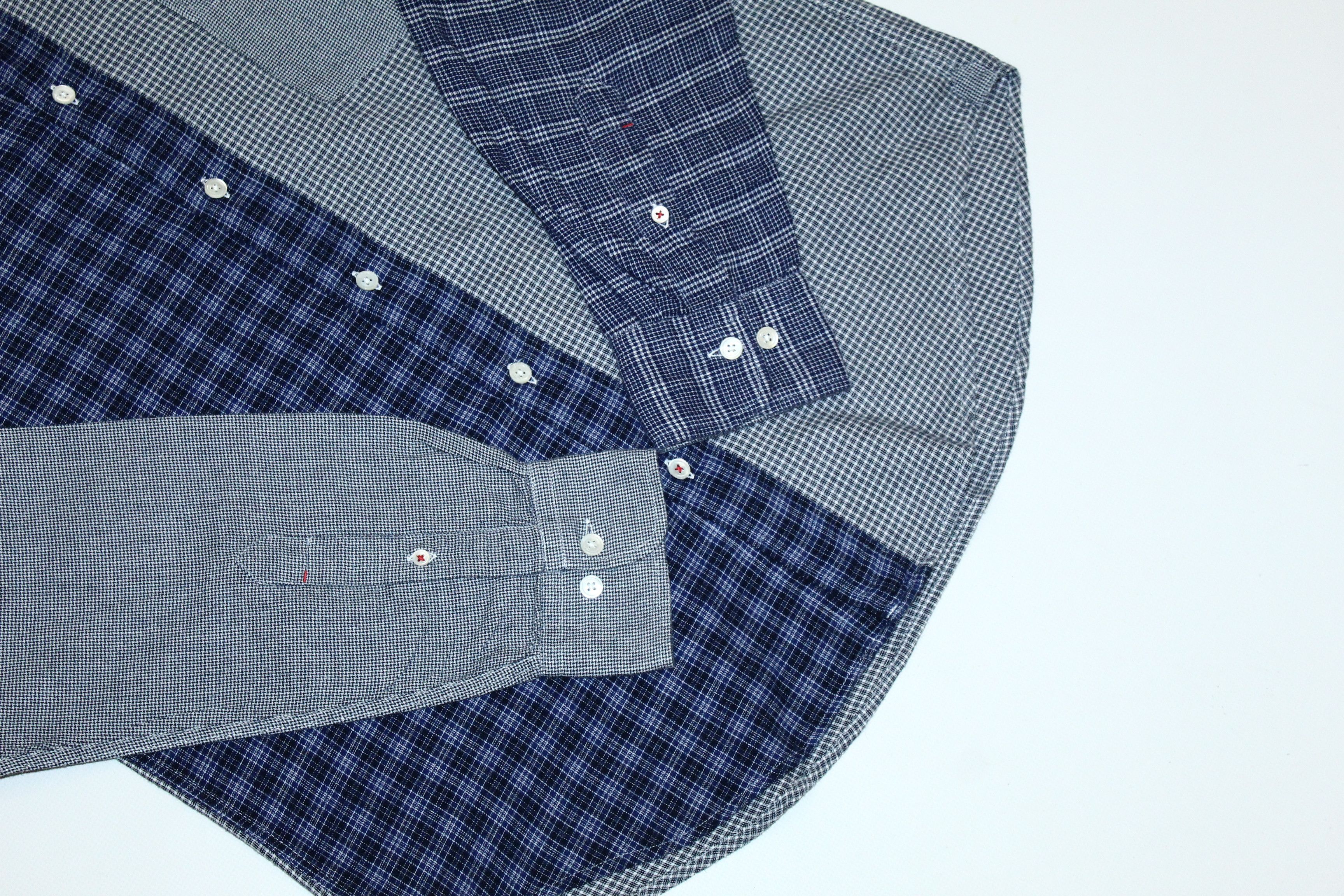 Hartford Vtg Hartford Button Down Panel Checkered Flannel Shirt Size US M / EU 48-50 / 2 - 5 Thumbnail