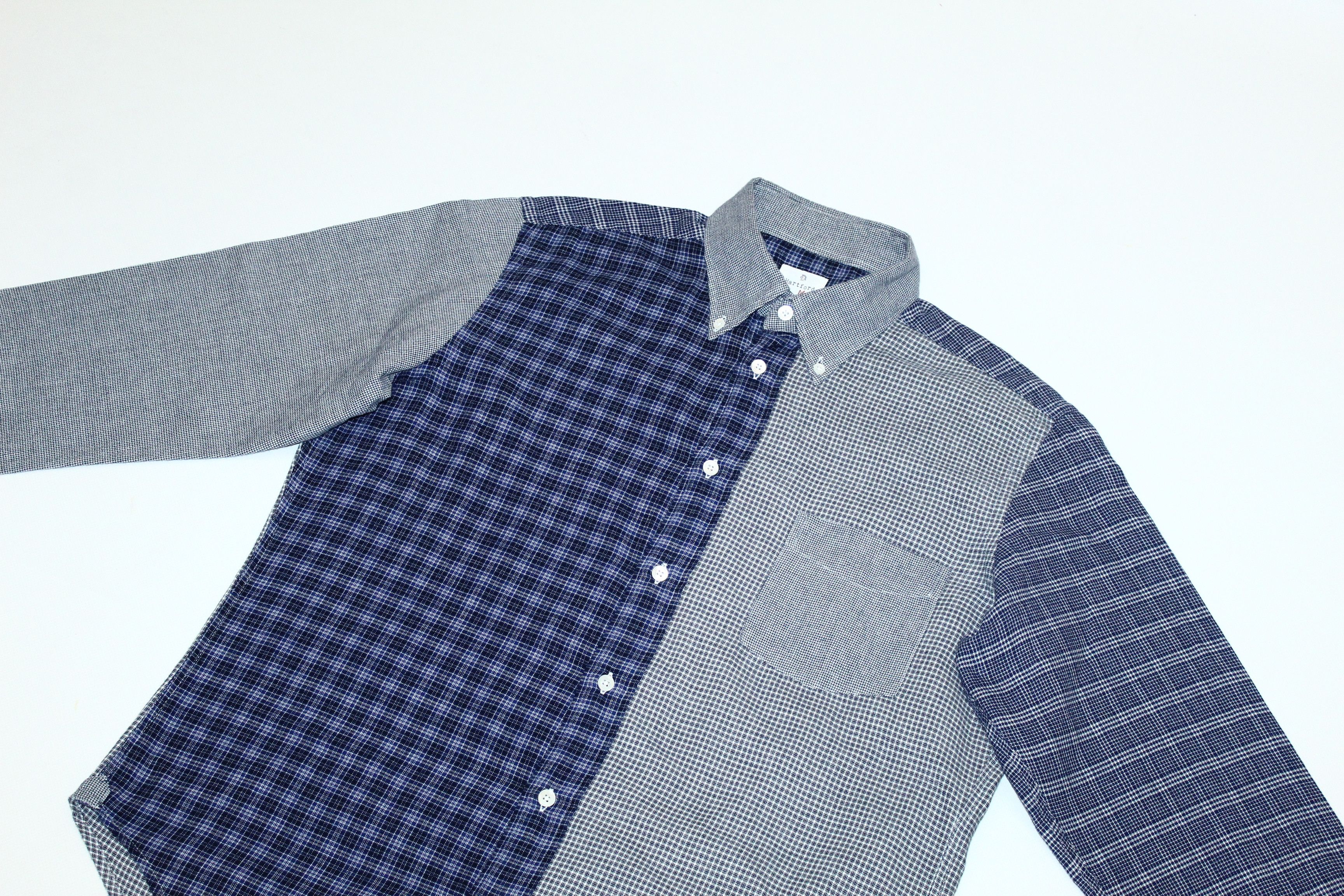 Hartford Vtg Hartford Button Down Panel Checkered Flannel Shirt Size US M / EU 48-50 / 2 - 4 Thumbnail