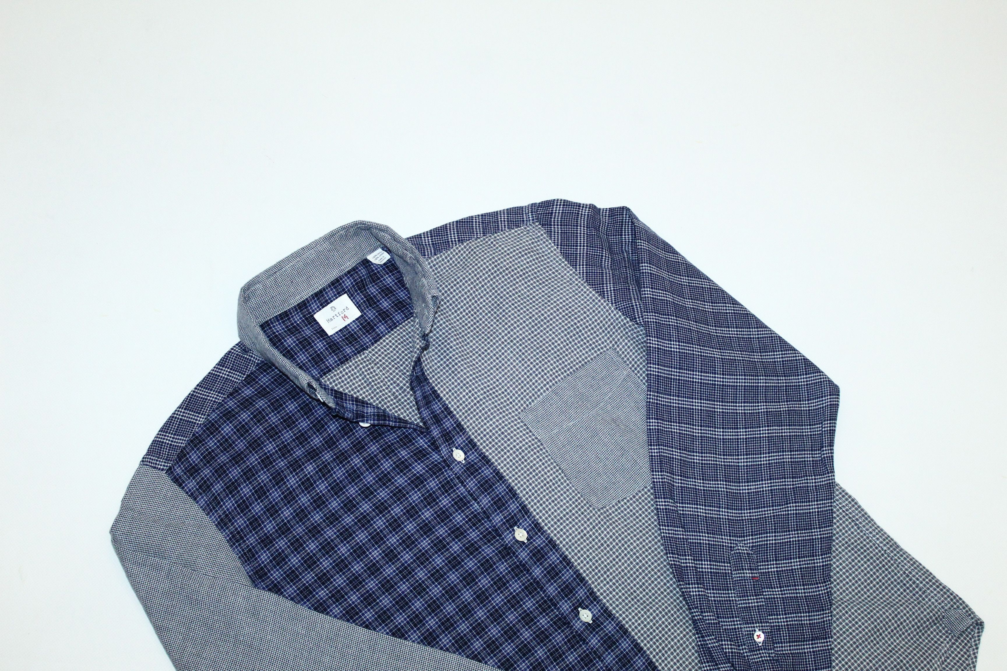 Hartford Vtg Hartford Button Down Panel Checkered Flannel Shirt Size US M / EU 48-50 / 2 - 8 Thumbnail