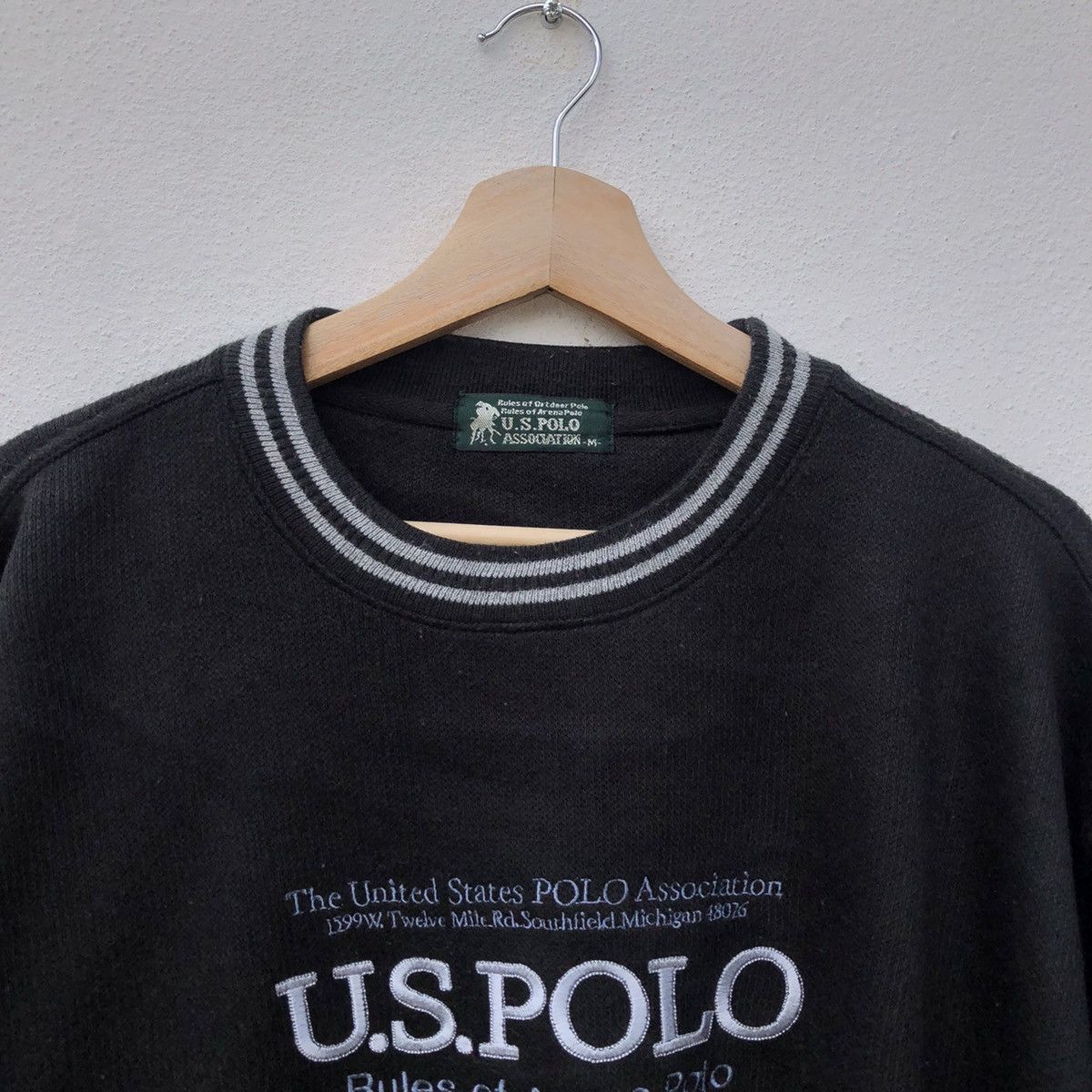Japanese Brand VINTAGE US POLO ASSOCIATION EMBROIDERED BIG LOGO SWEATSHIRT Size US M / EU 48-50 / 2 - 6 Thumbnail