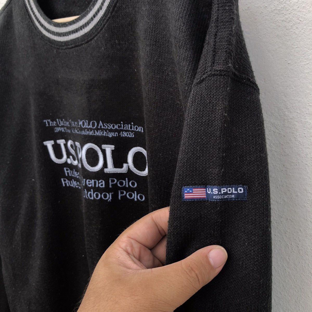 Japanese Brand VINTAGE US POLO ASSOCIATION EMBROIDERED BIG LOGO SWEATSHIRT Size US M / EU 48-50 / 2 - 4 Thumbnail