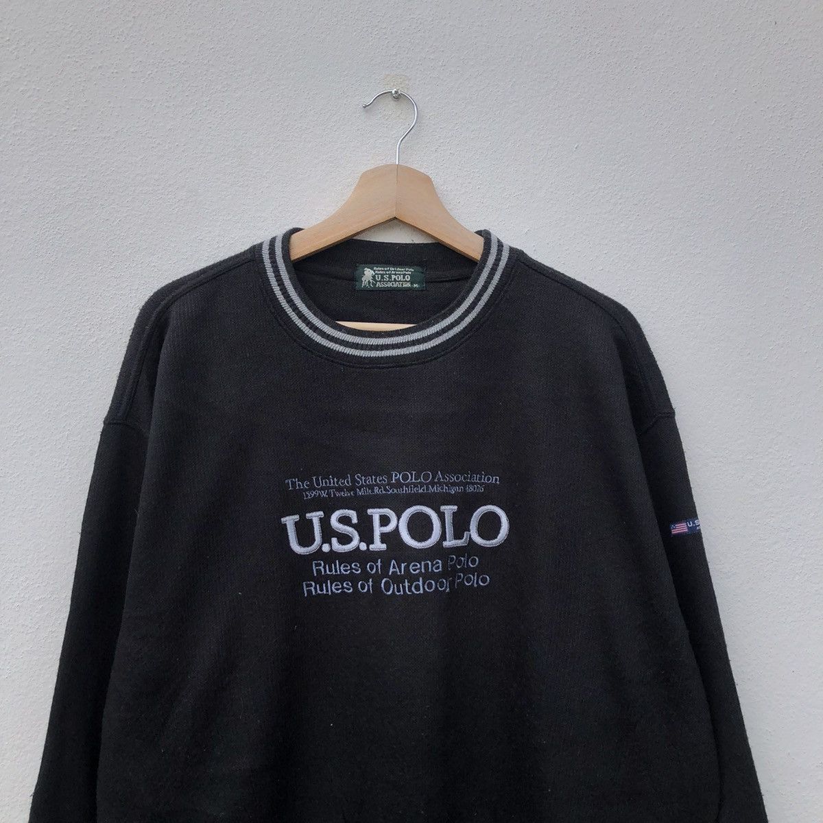 Japanese Brand VINTAGE US POLO ASSOCIATION EMBROIDERED BIG LOGO SWEATSHIRT Size US M / EU 48-50 / 2 - 3 Thumbnail