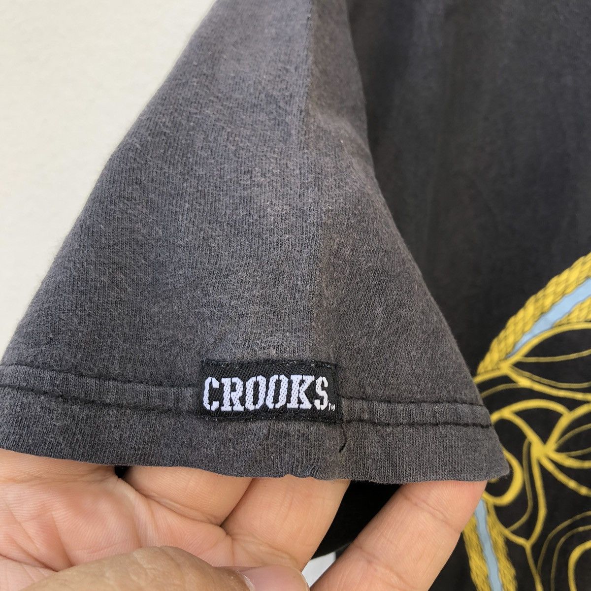 Vintage VINTAGE CROOKS & CASTLES TEE BIG LOGO Size US L / EU 52-54 / 3 - 5 Thumbnail
