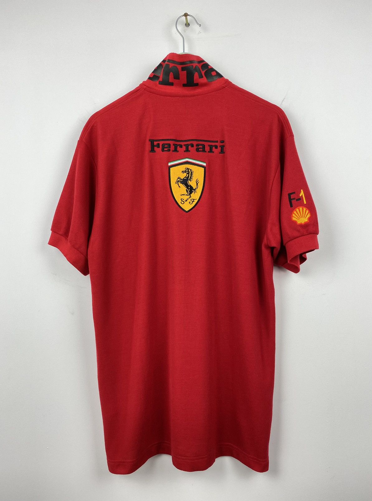 Ferrari Vintage Ferrari F1 Polo T Shirt BMW Mercedes Marlboro Size US L / EU 52-54 / 3 - 1 Thumbnail
