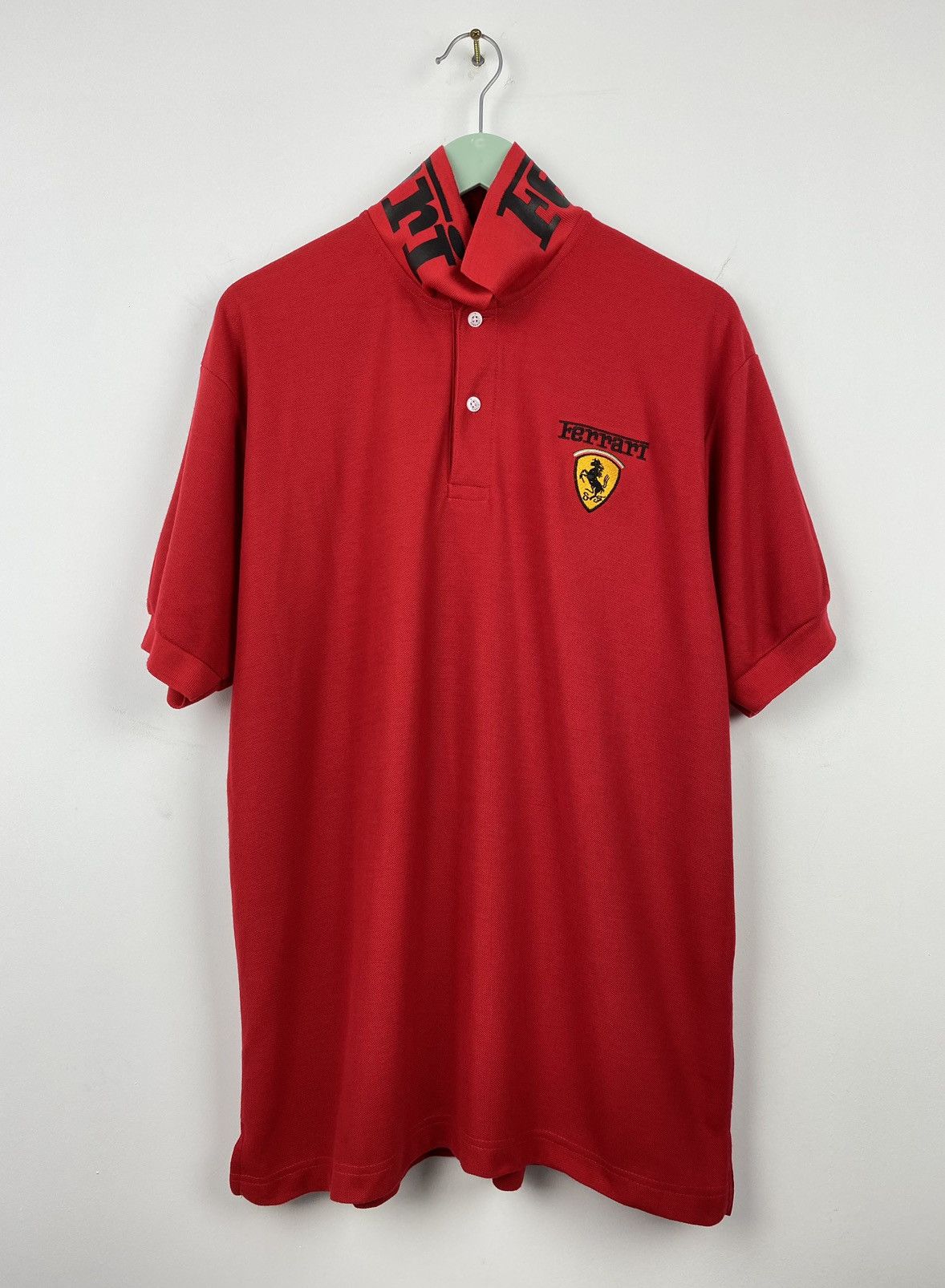 Ferrari Vintage Ferrari F1 Polo T Shirt BMW Mercedes Marlboro Size US L / EU 52-54 / 3 - 4 Thumbnail