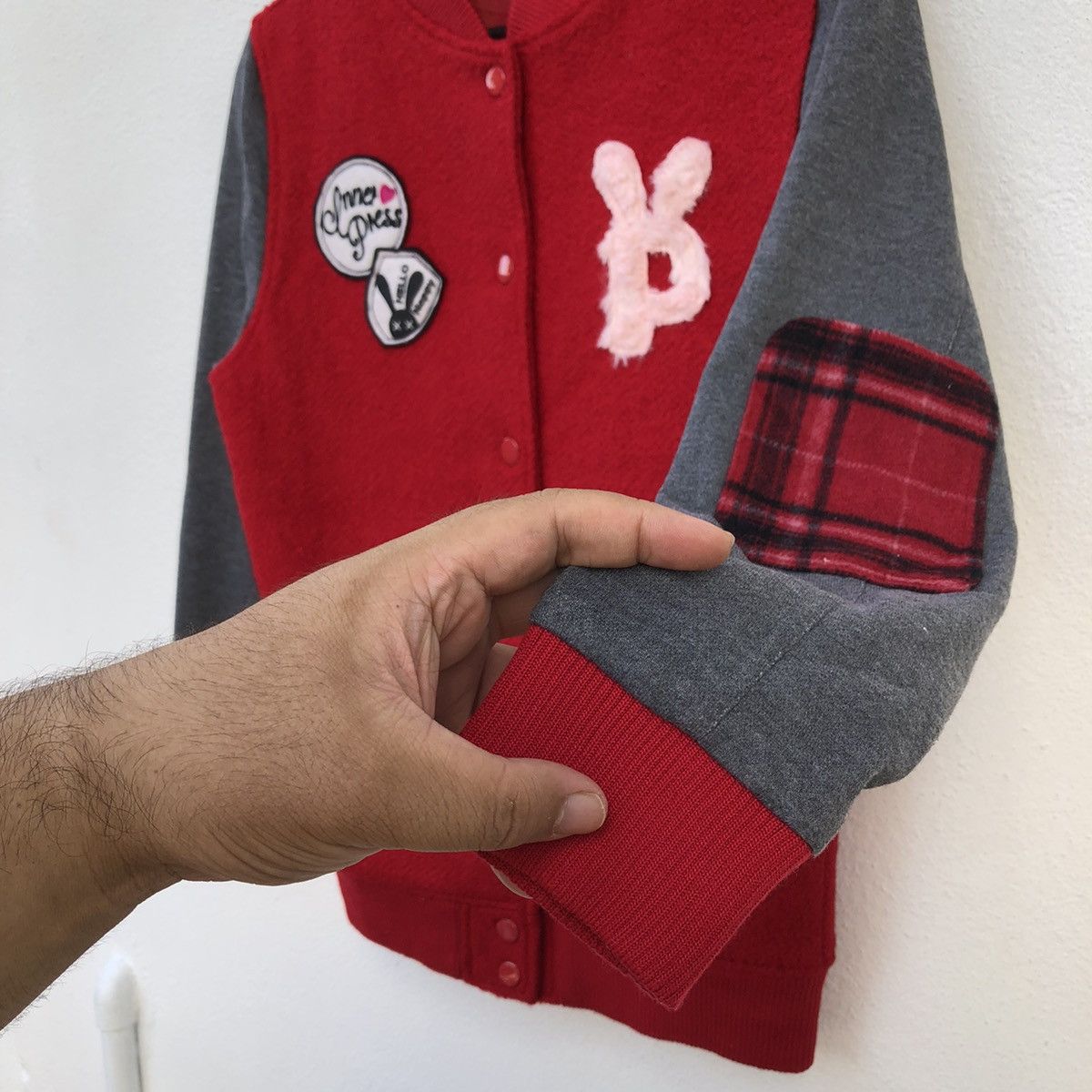Japanese Brand VINTAGE VARSITY JACKET INNER PRESS BIG LOGO Size US S / EU 44-46 / 1 - 6 Thumbnail