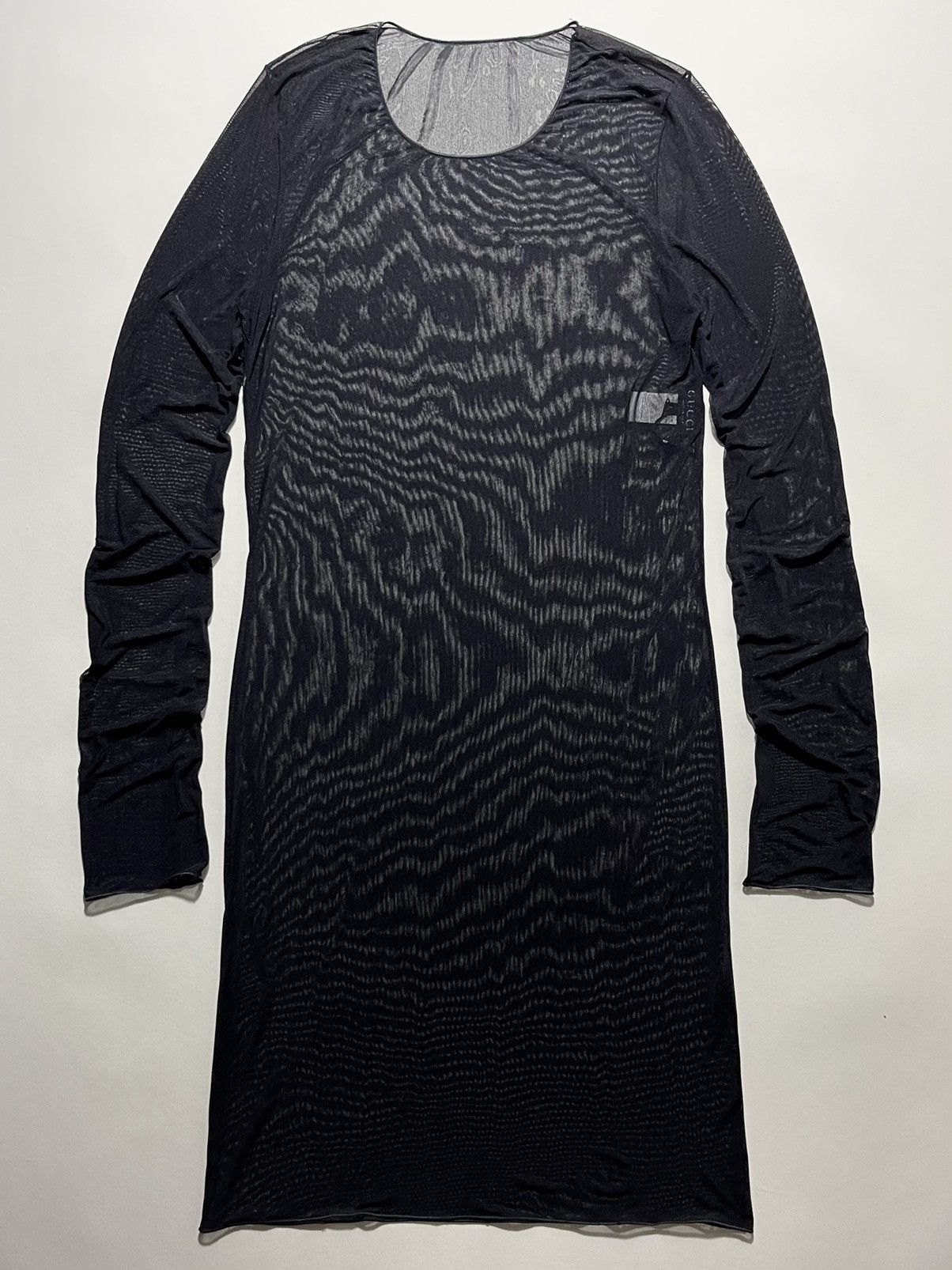 Gucci Gucci - Tom Ford - S/S 1997 - Sheer Long Sleeve - Dress Size L / US 10 / IT 46 - 4 Thumbnail