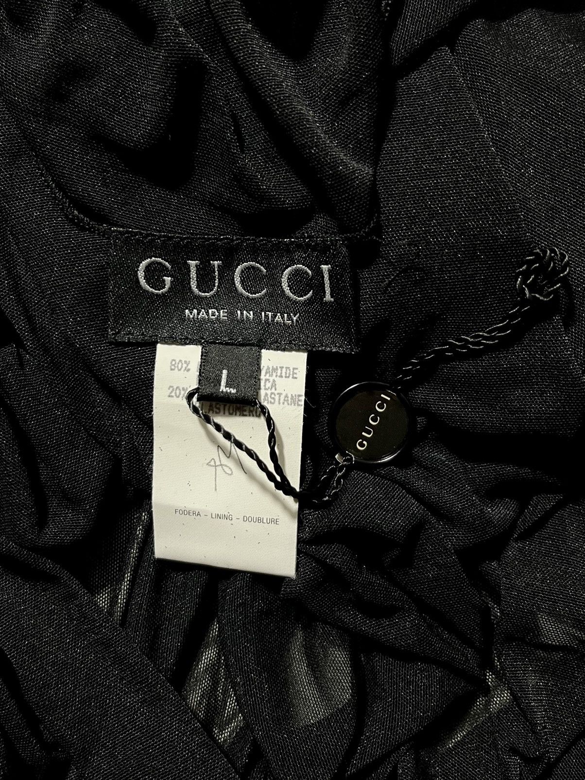 Gucci Gucci - Tom Ford - S/S 1997 - Sheer Long Sleeve - Dress Size L / US 10 / IT 46 - 14 Thumbnail