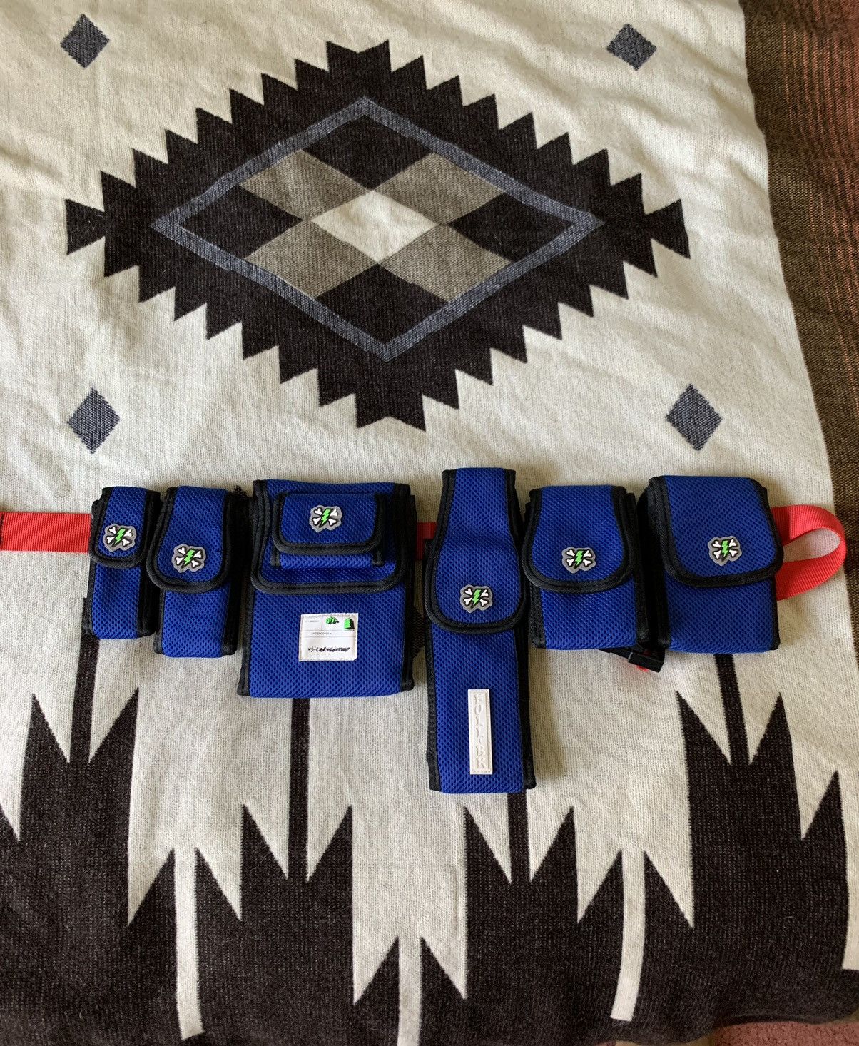 image of Undercover Blue Utility Belt Generation Fuck You Gfy, Men's